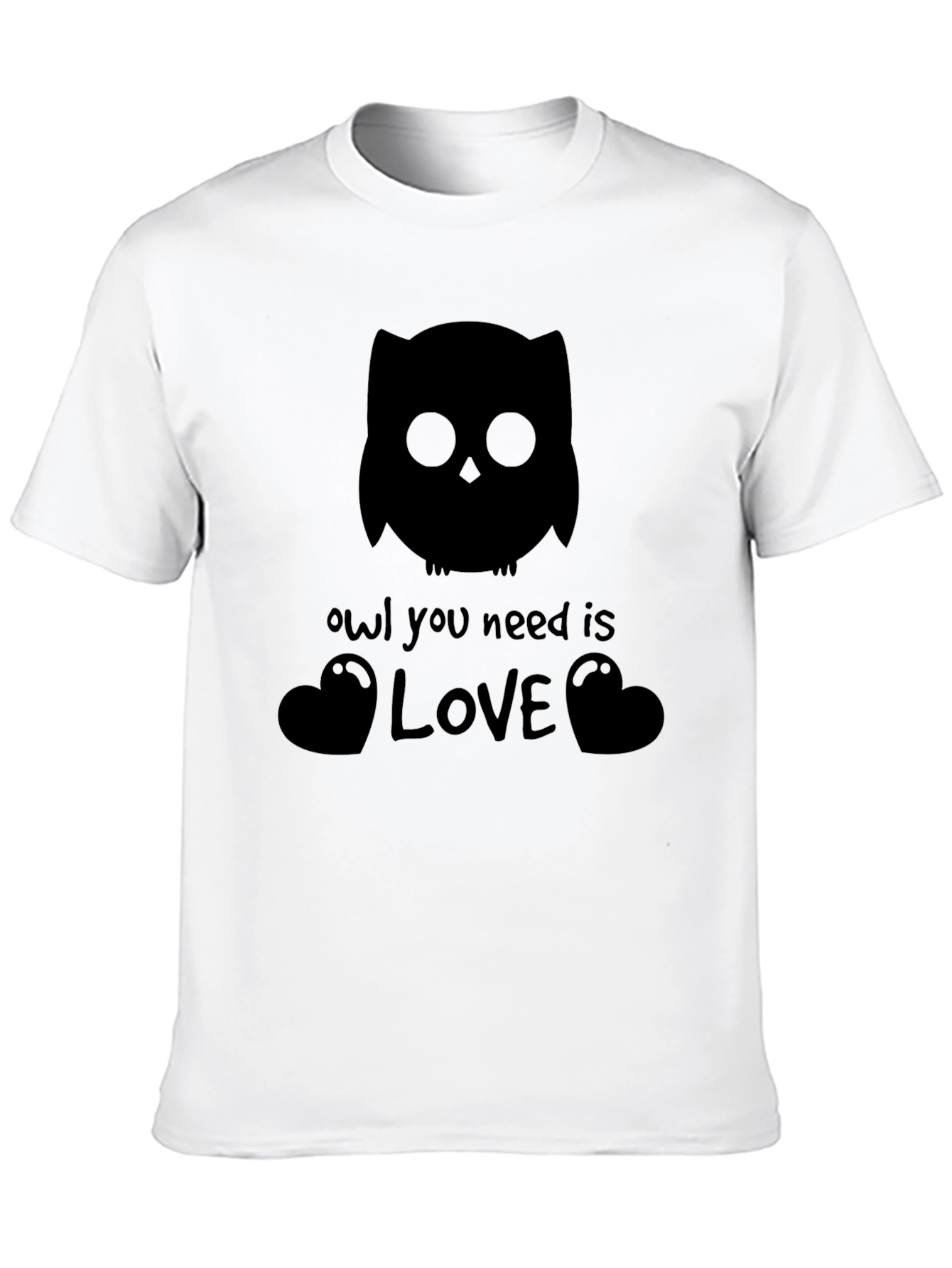 Owl You Need is Love Black T-Shirt