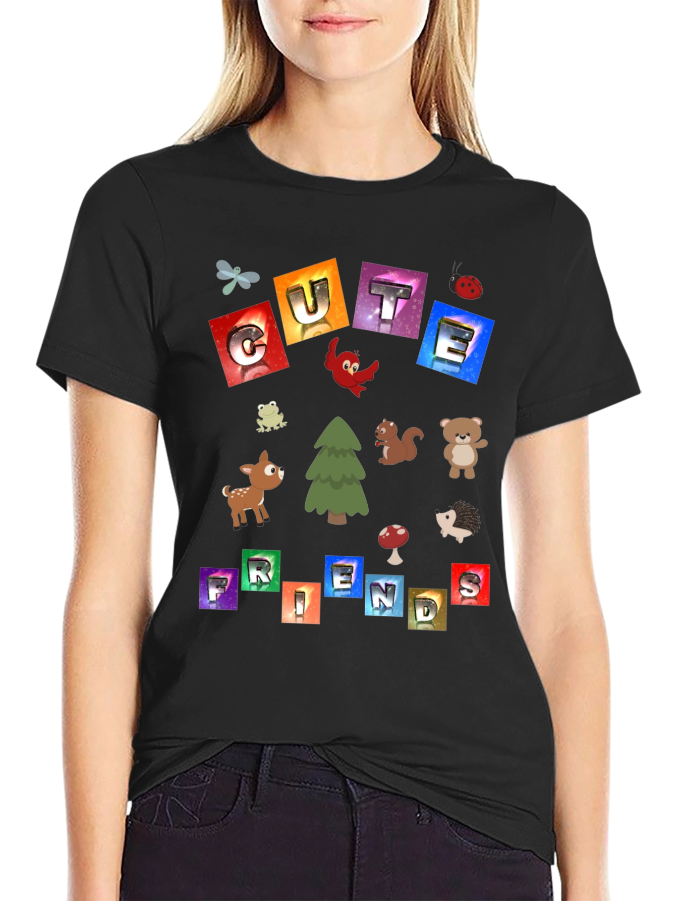 Cute Friends Graphic Tee - Unisex Crewneck