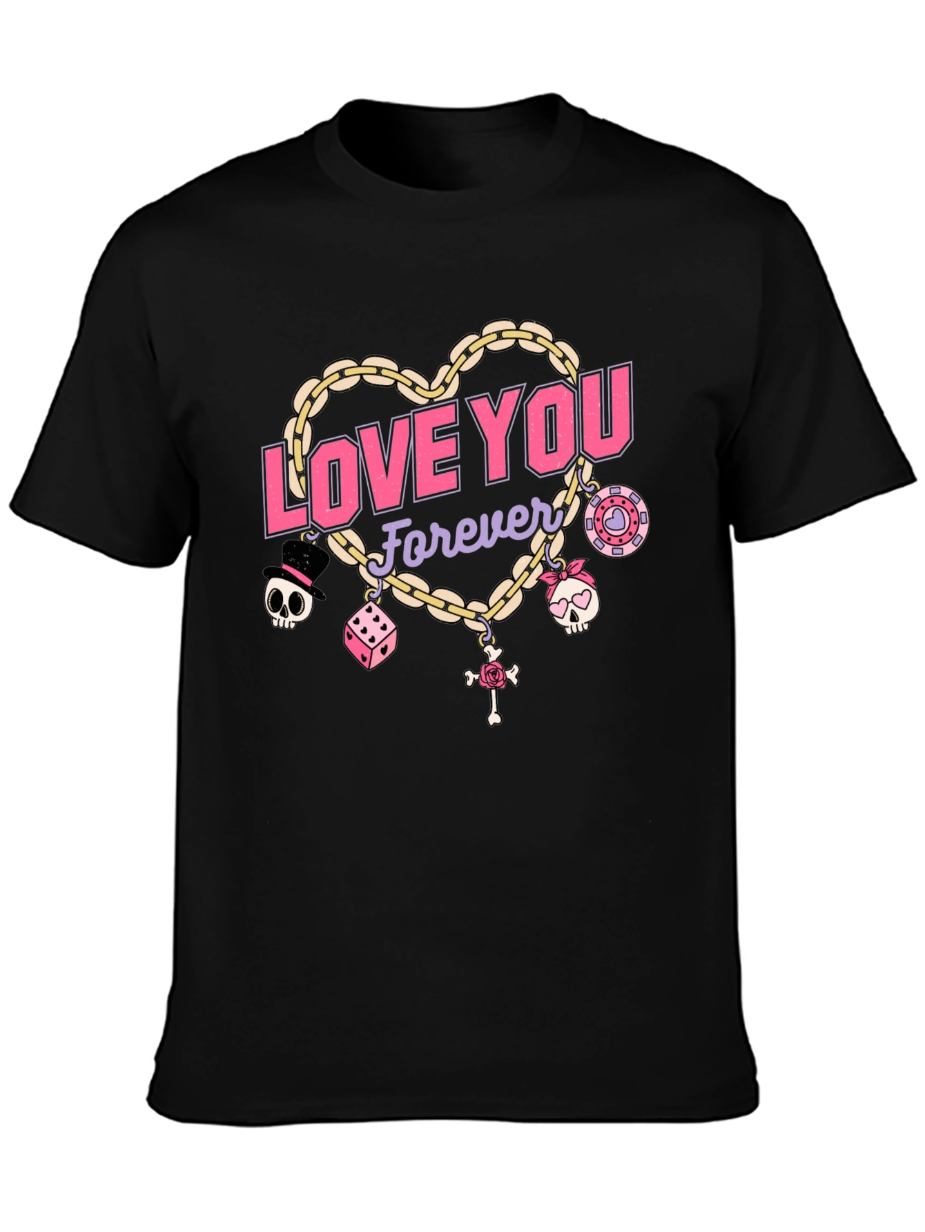 Love You Forever Chain Heart T-Shirt