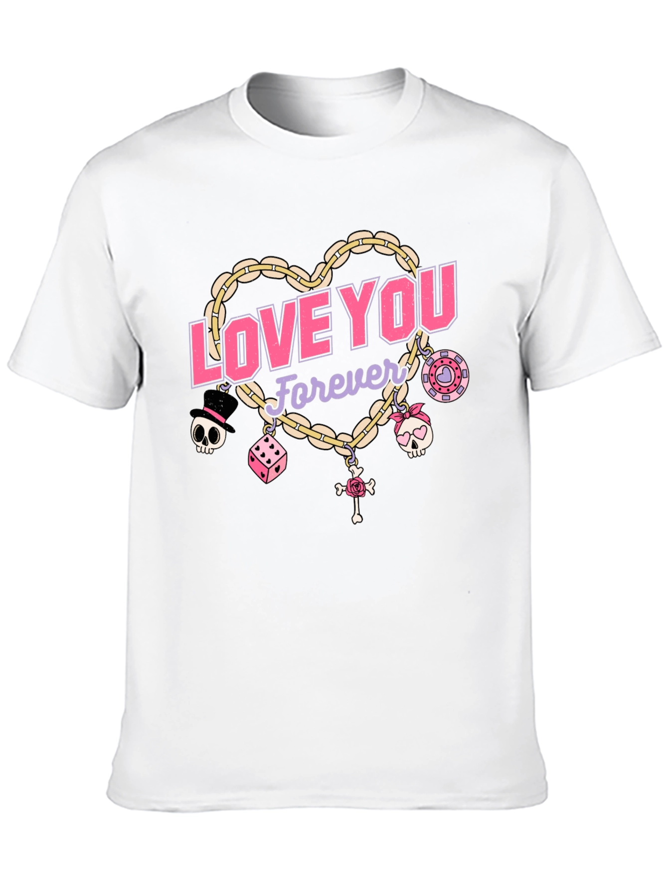 Love You Forever Chain Heart T-Shirt