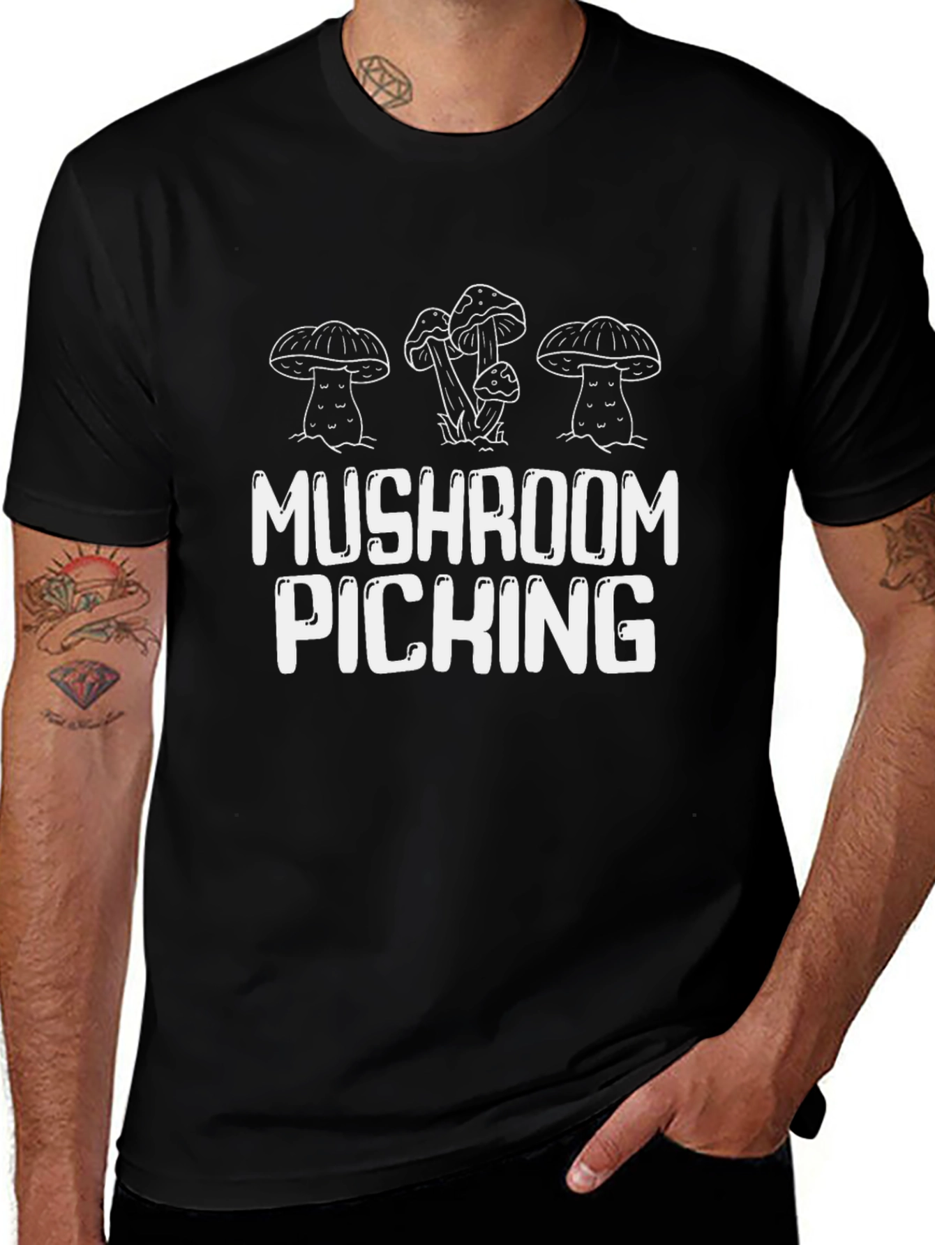 Mushroom Picking T-Shirt - Fun Graphic Tee