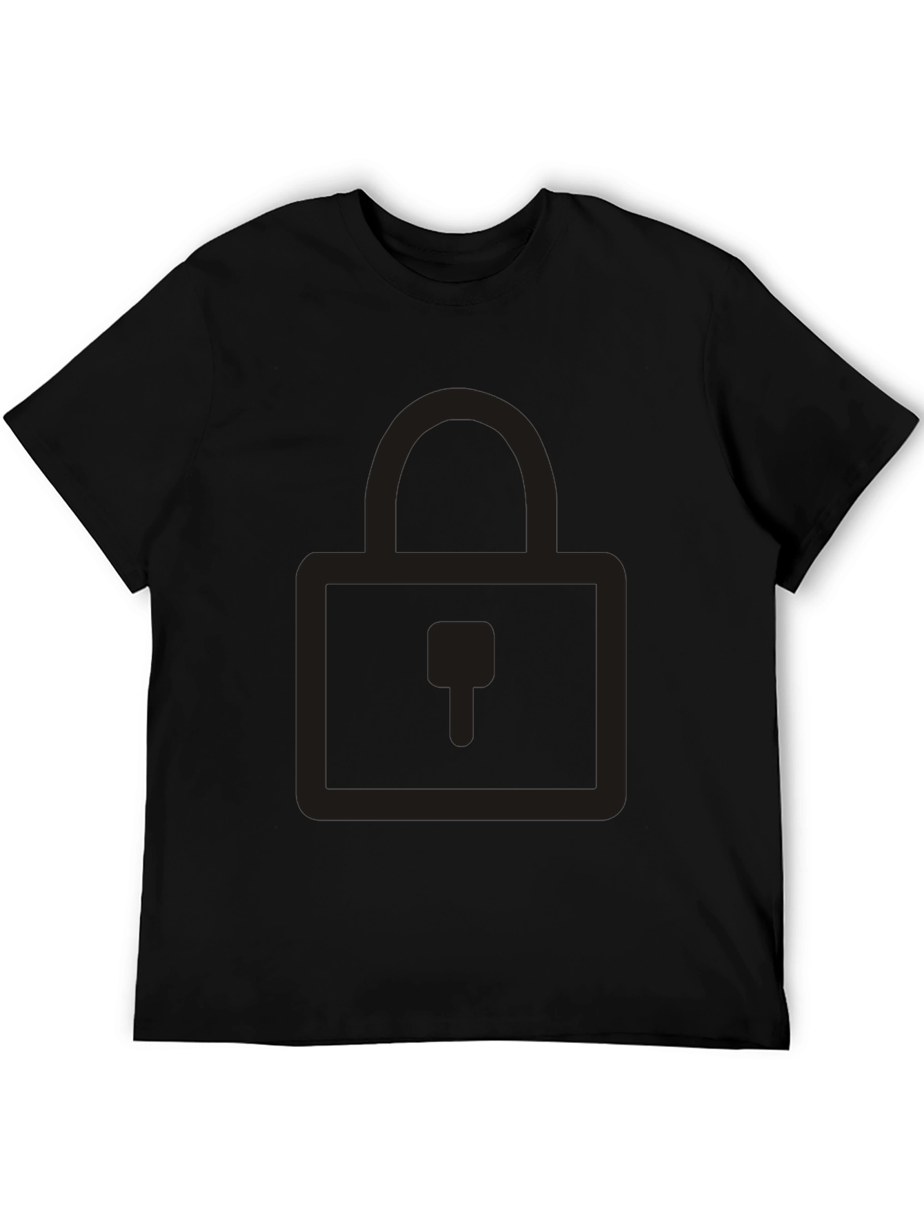 Mens Black Crew Neck T-Shirt