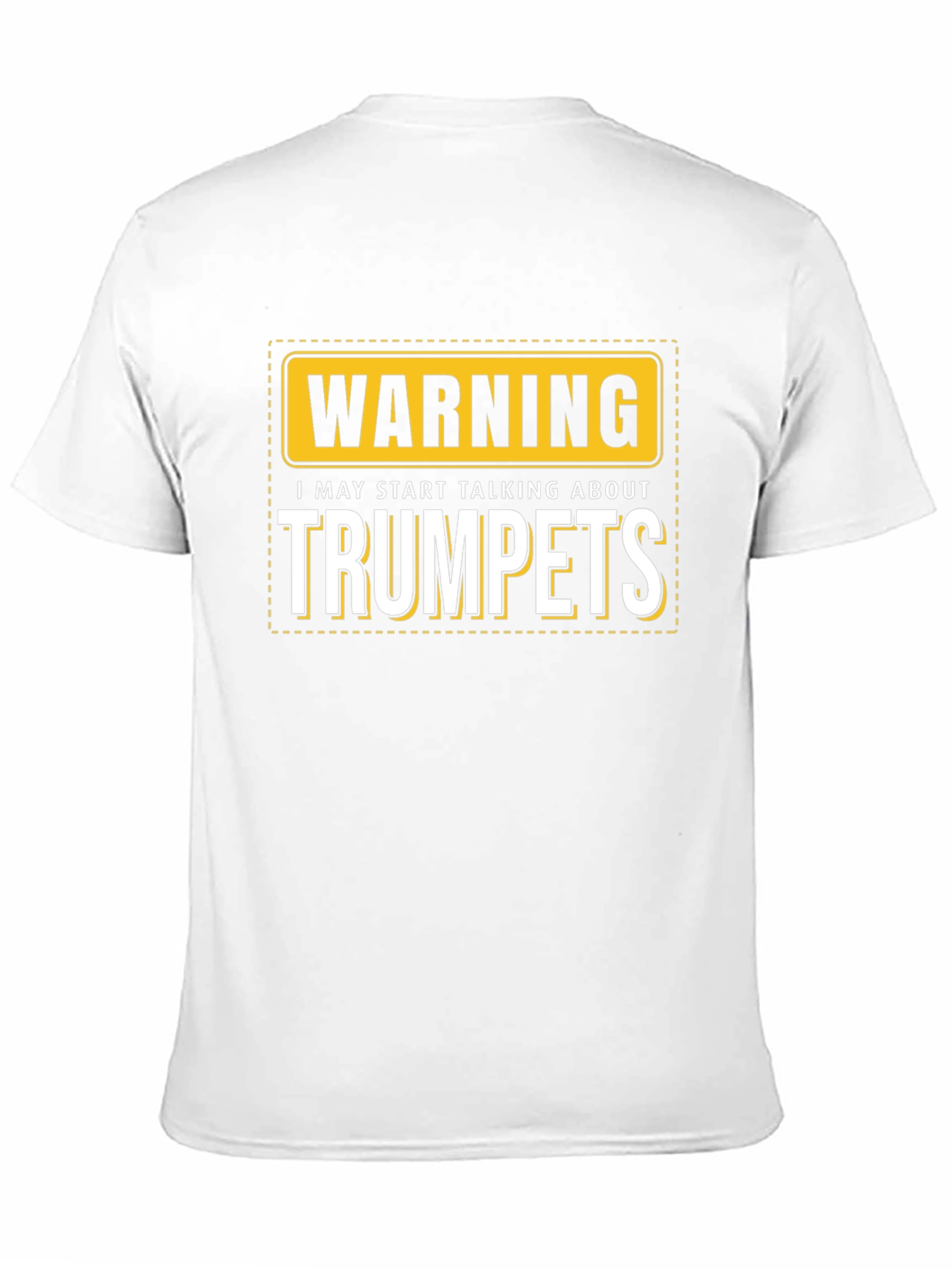 Warning: May Start Talking About Trumpets Black T-Shirt
