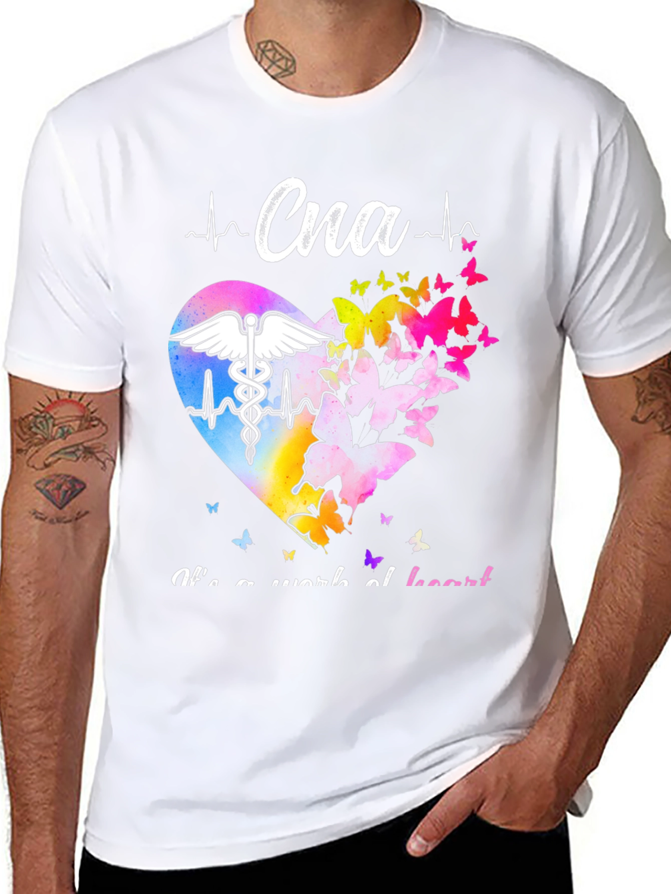 CNA Heartbeat Butterfly Graphic T-Shirt