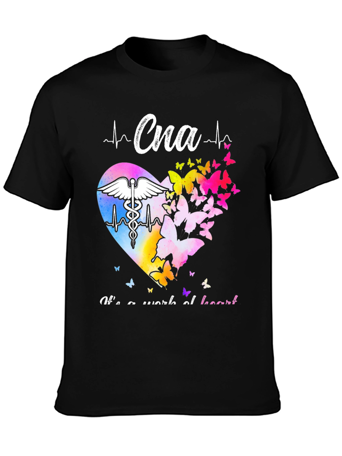 CNA Heartbeat Butterfly Graphic T-Shirt