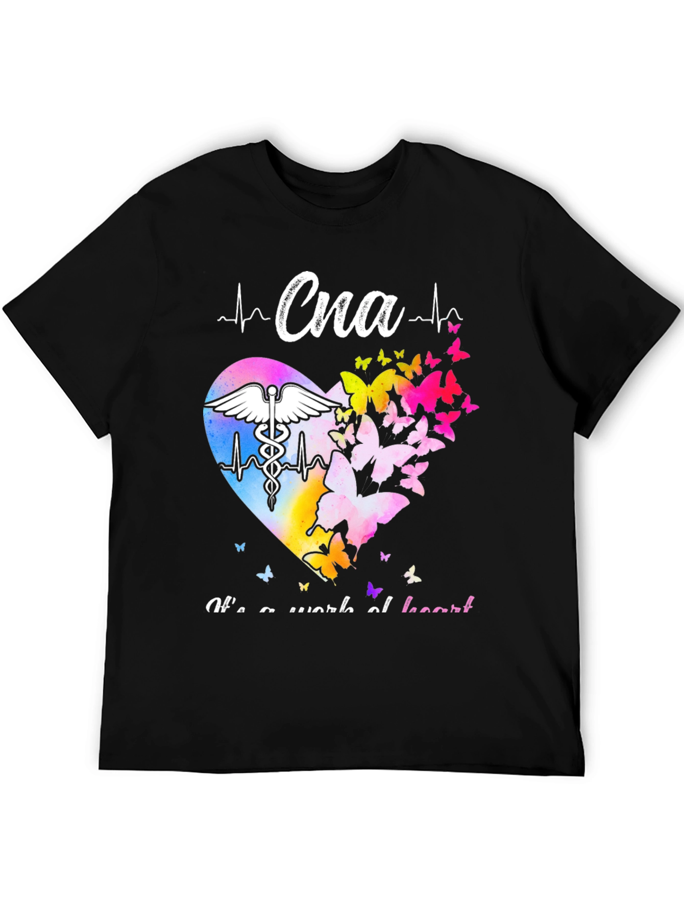 CNA Heartbeat Butterfly Graphic T-Shirt