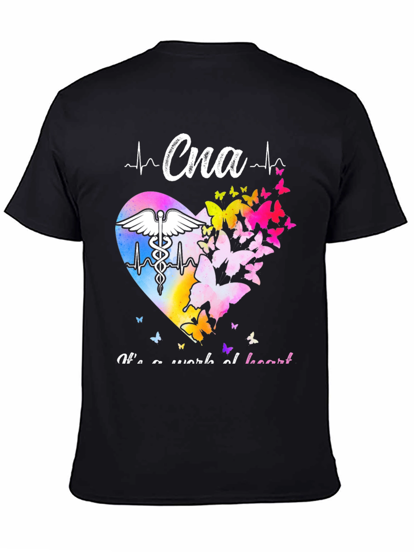 CNA Heartbeat Butterfly Graphic T-Shirt