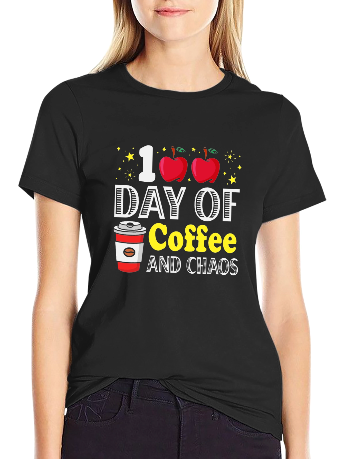 100 Days of Coffee and Chaos T-Shirt