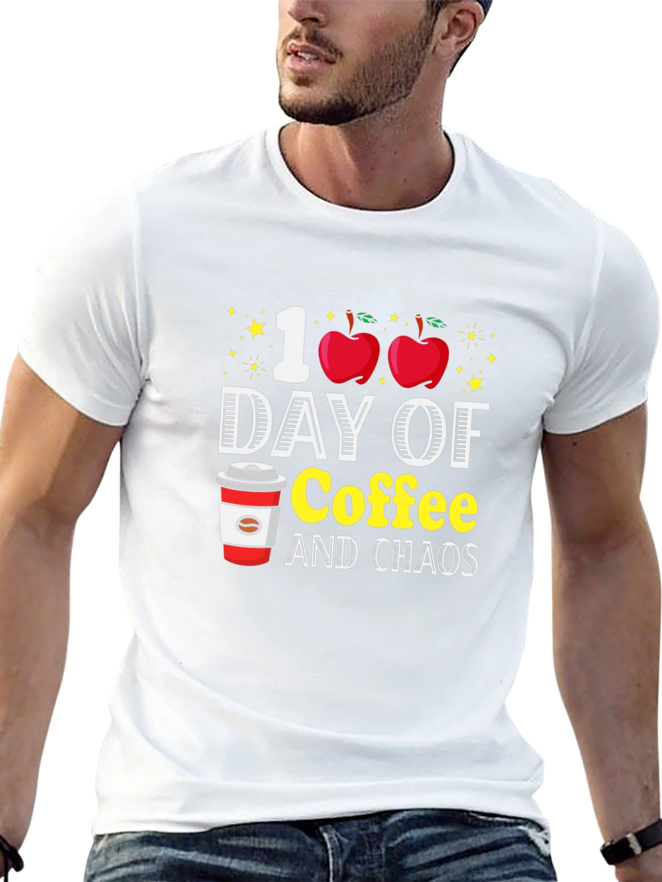100 Days of Coffee and Chaos T-Shirt