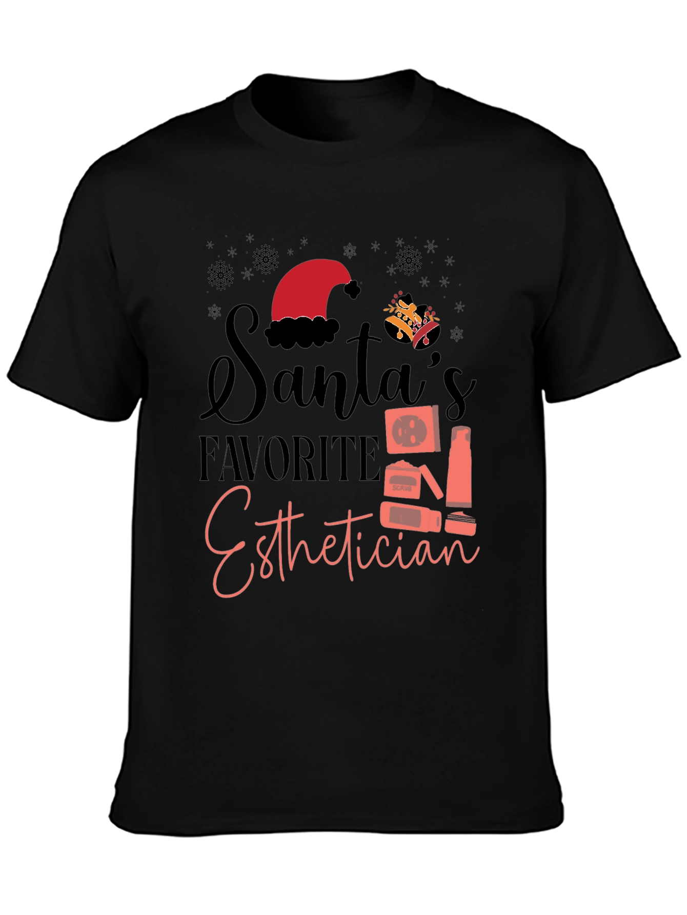 Santas Favorite Esthetician Graphic Tee