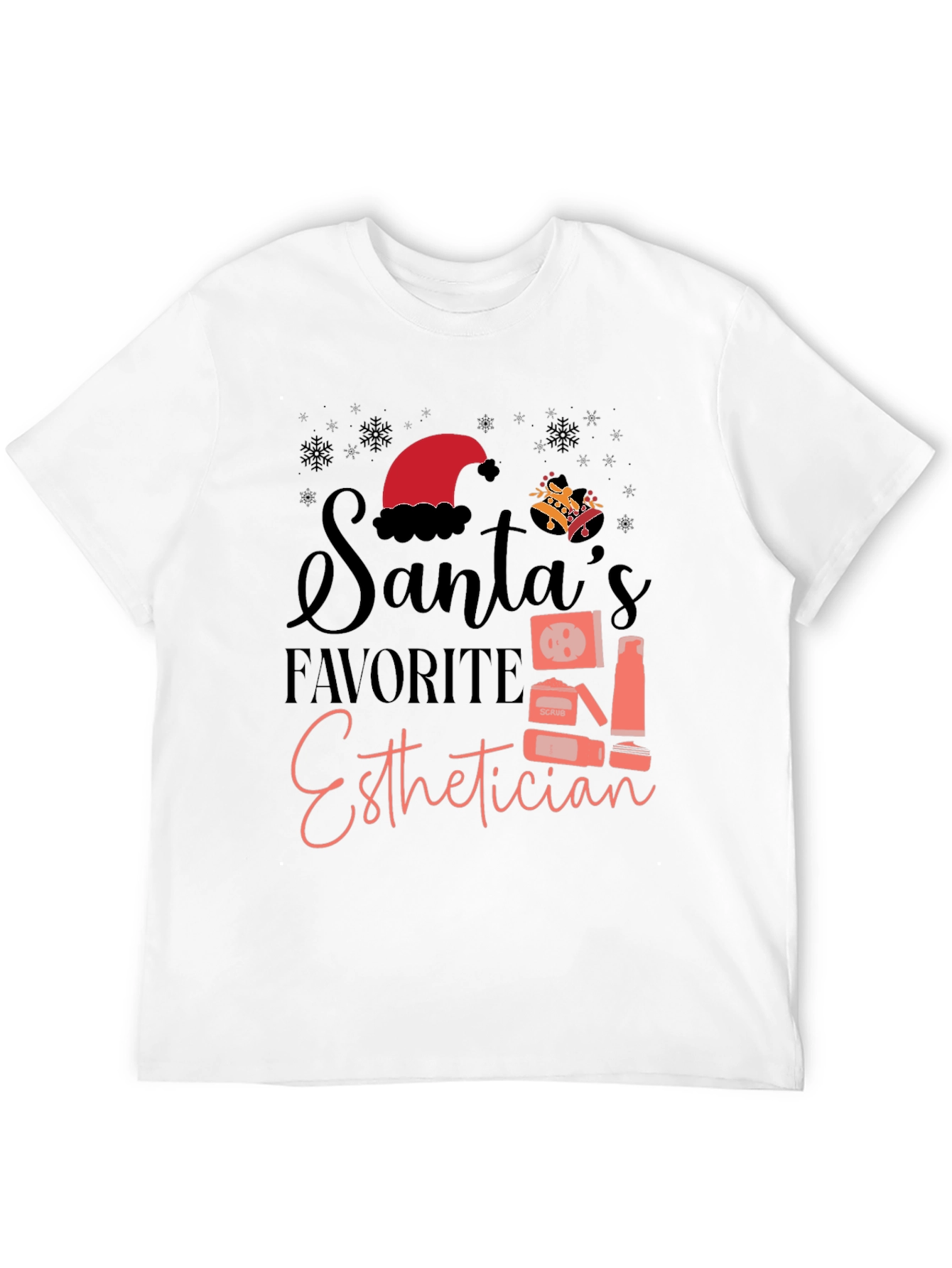 Santas Favorite Esthetician Graphic Tee