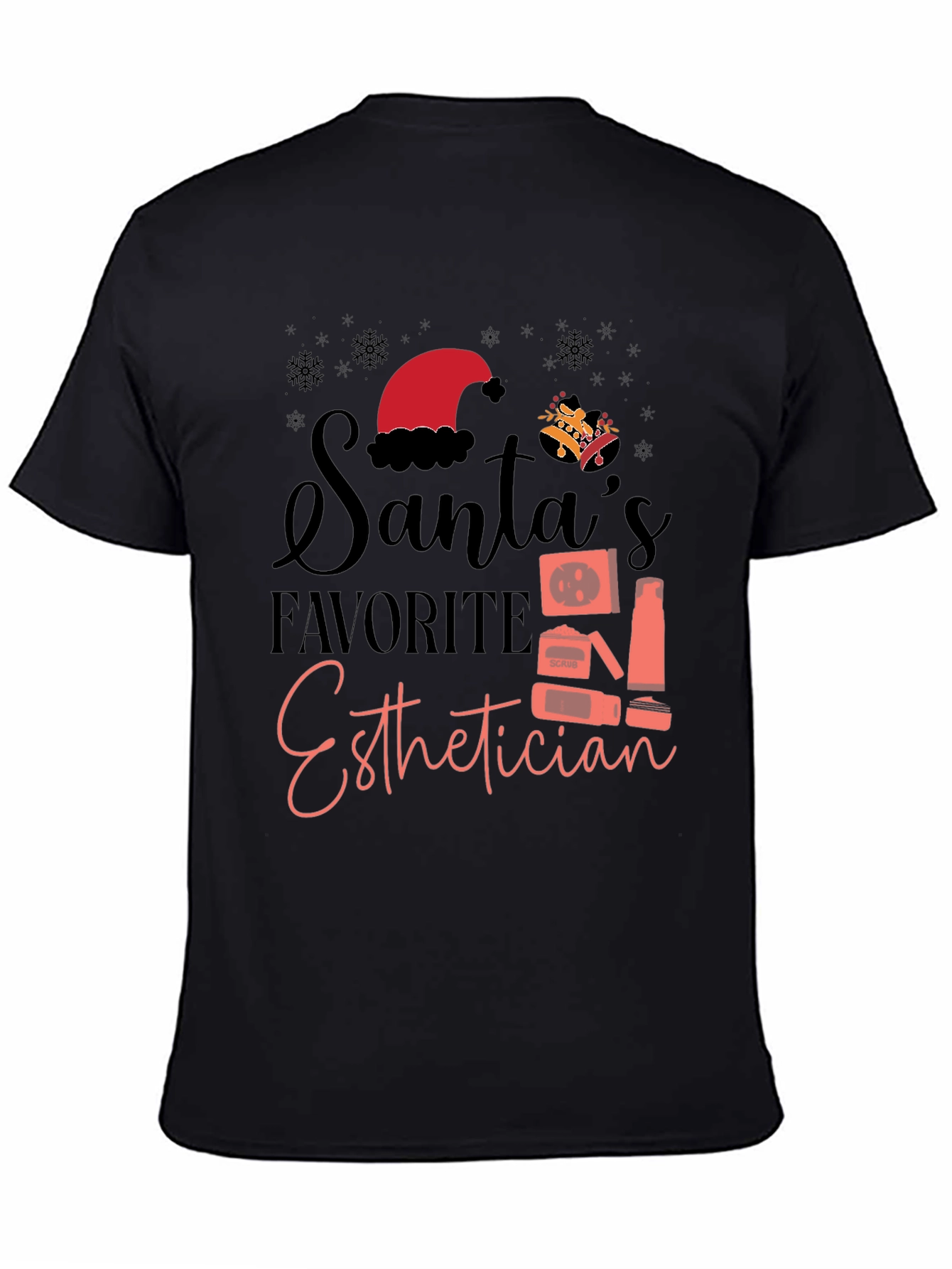 Santas Favorite Esthetician Graphic Tee