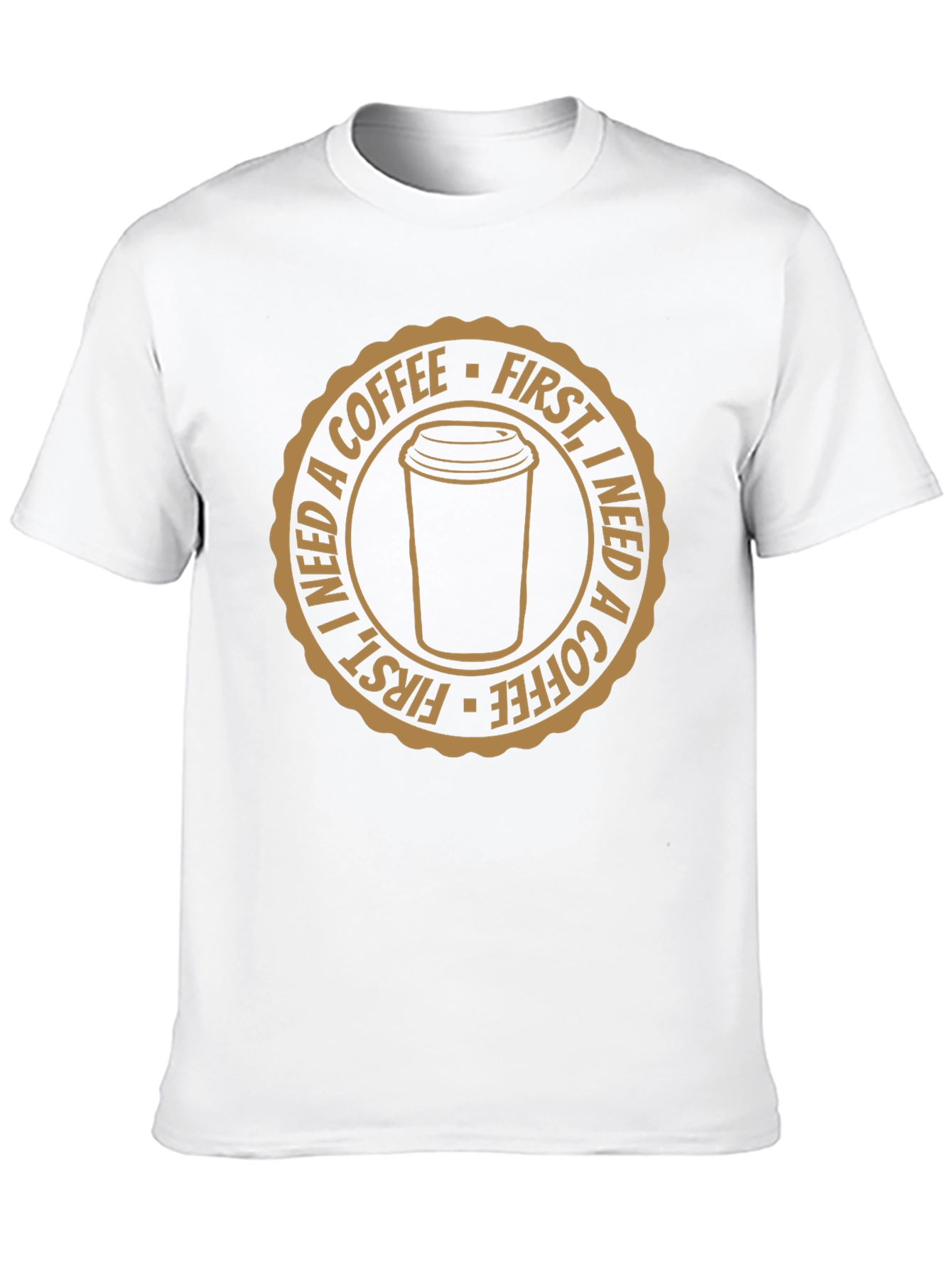 Coffee First Black Graphic T-Shirt
