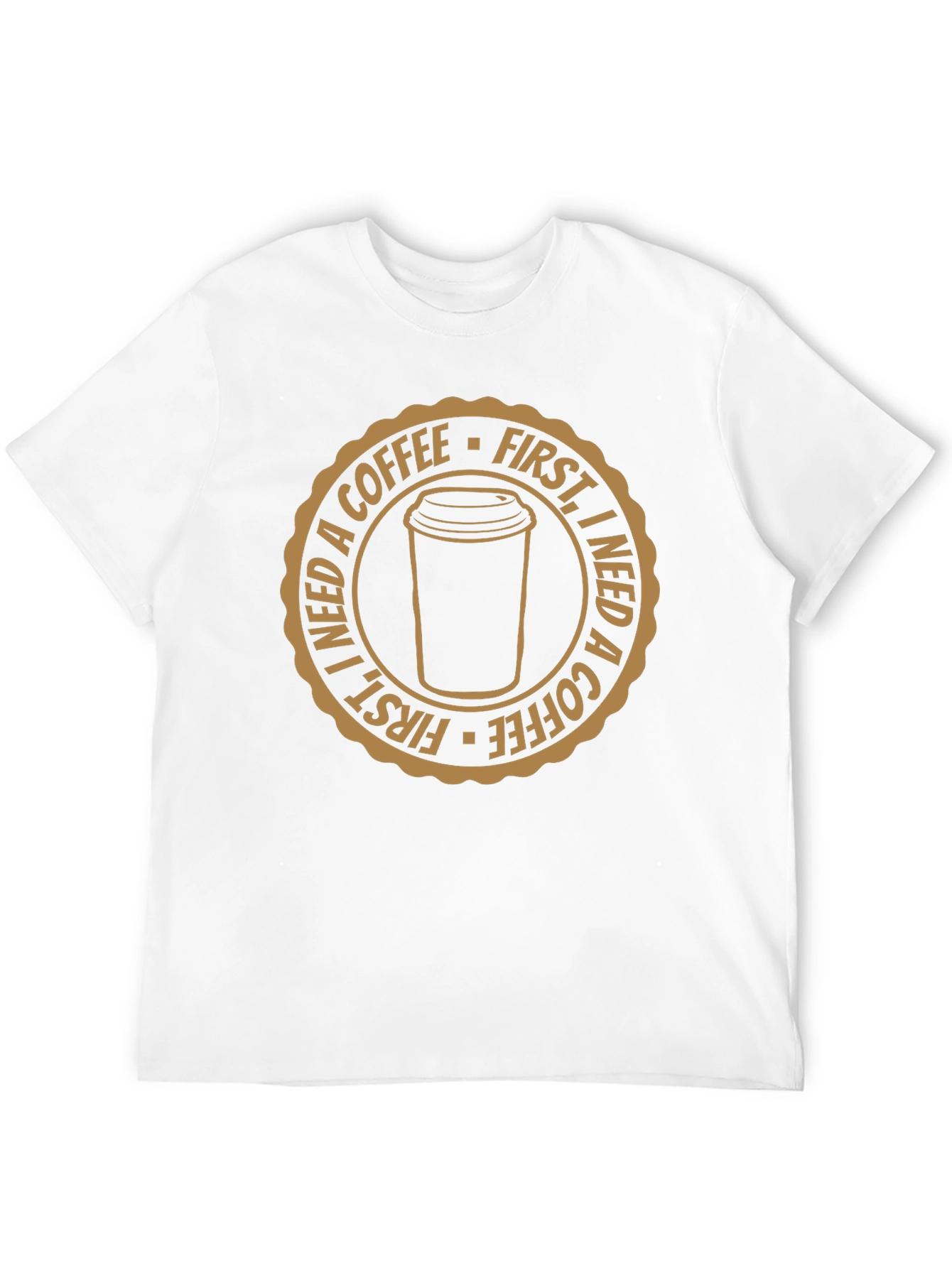 Coffee First Black Graphic T-Shirt