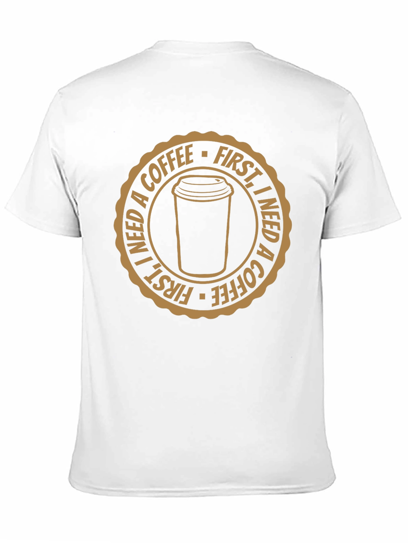 Coffee First Black Graphic T-Shirt