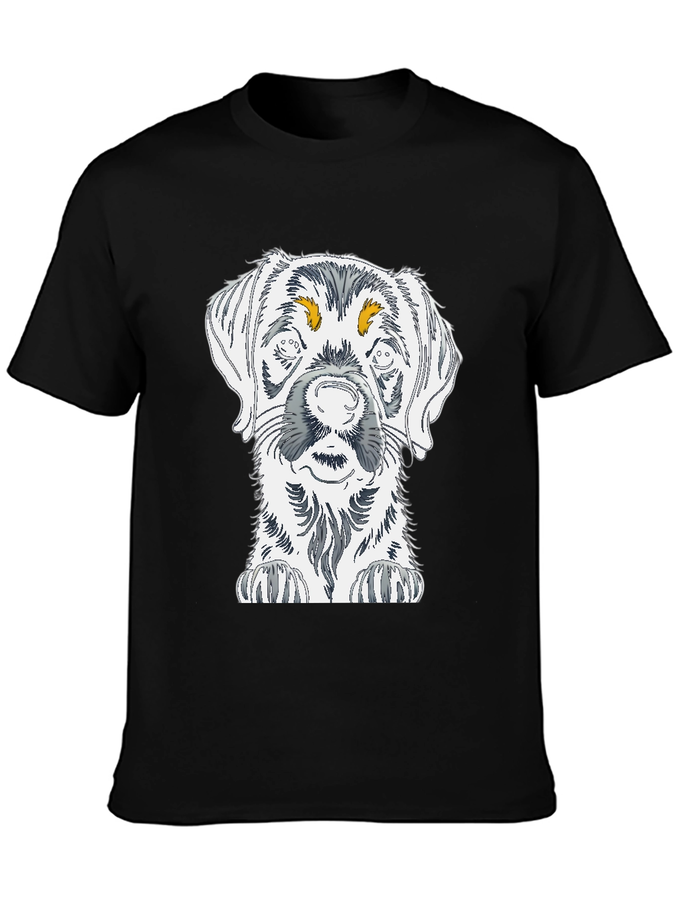 Dog Sketch Graphic Tee - Unisex Cotton T-Shirt