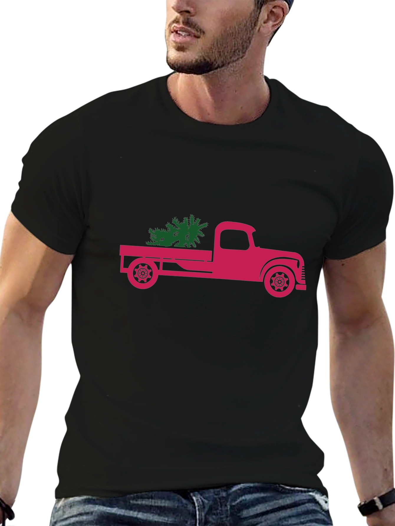 Christmas Tree Truck Graphic Tee
