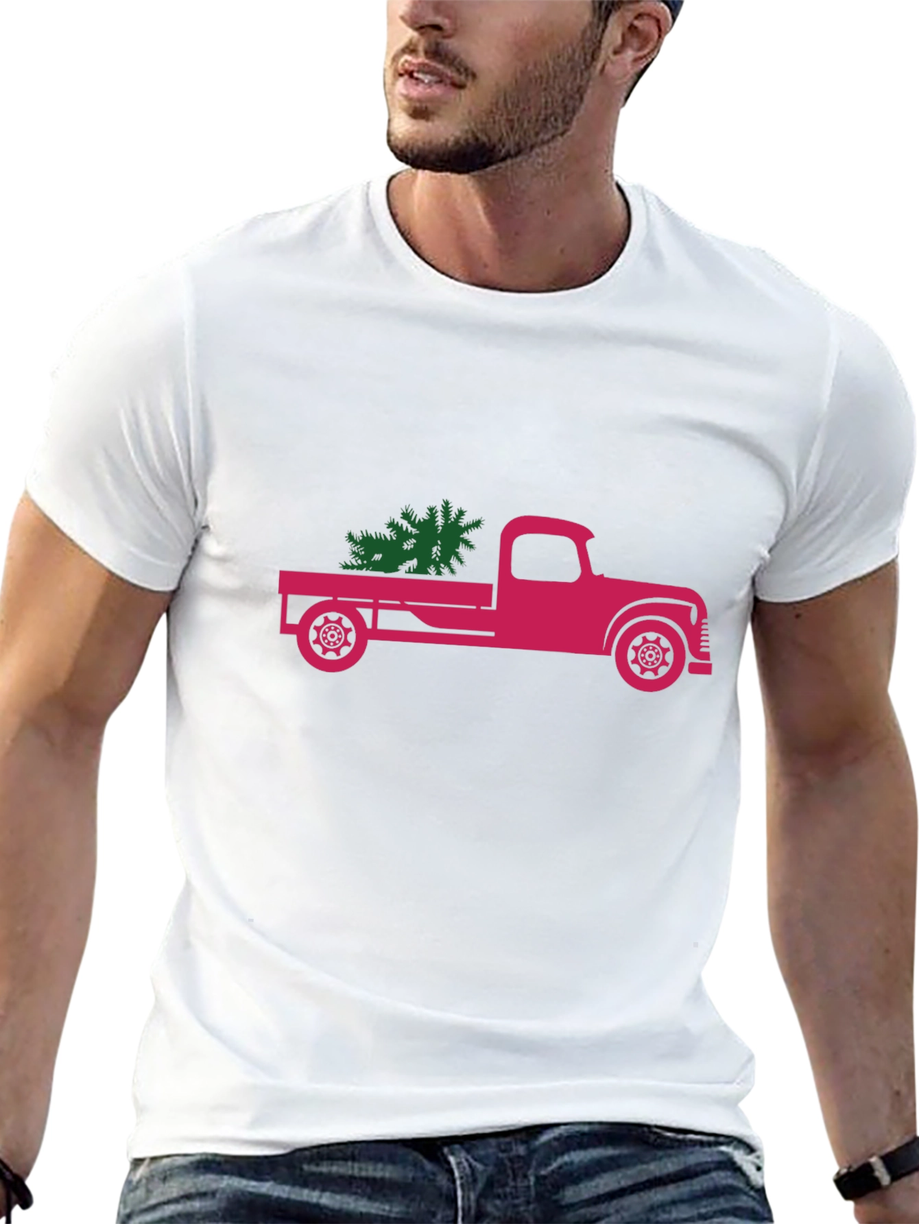 Christmas Tree Truck Graphic Tee