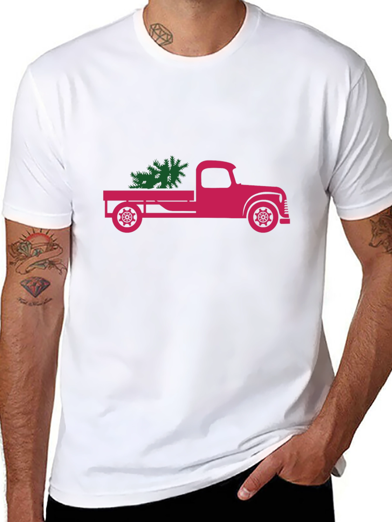 Christmas Tree Truck Graphic Tee