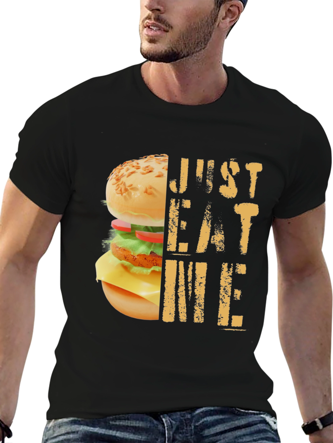 Just Eat Me Burger Graphic T-Shirt