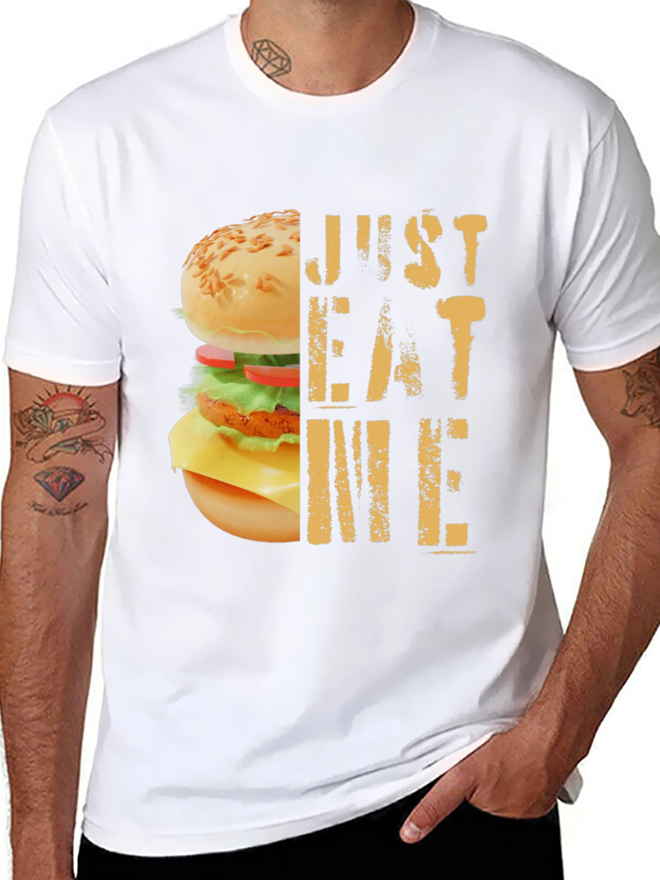 Just Eat Me Burger Graphic T-Shirt