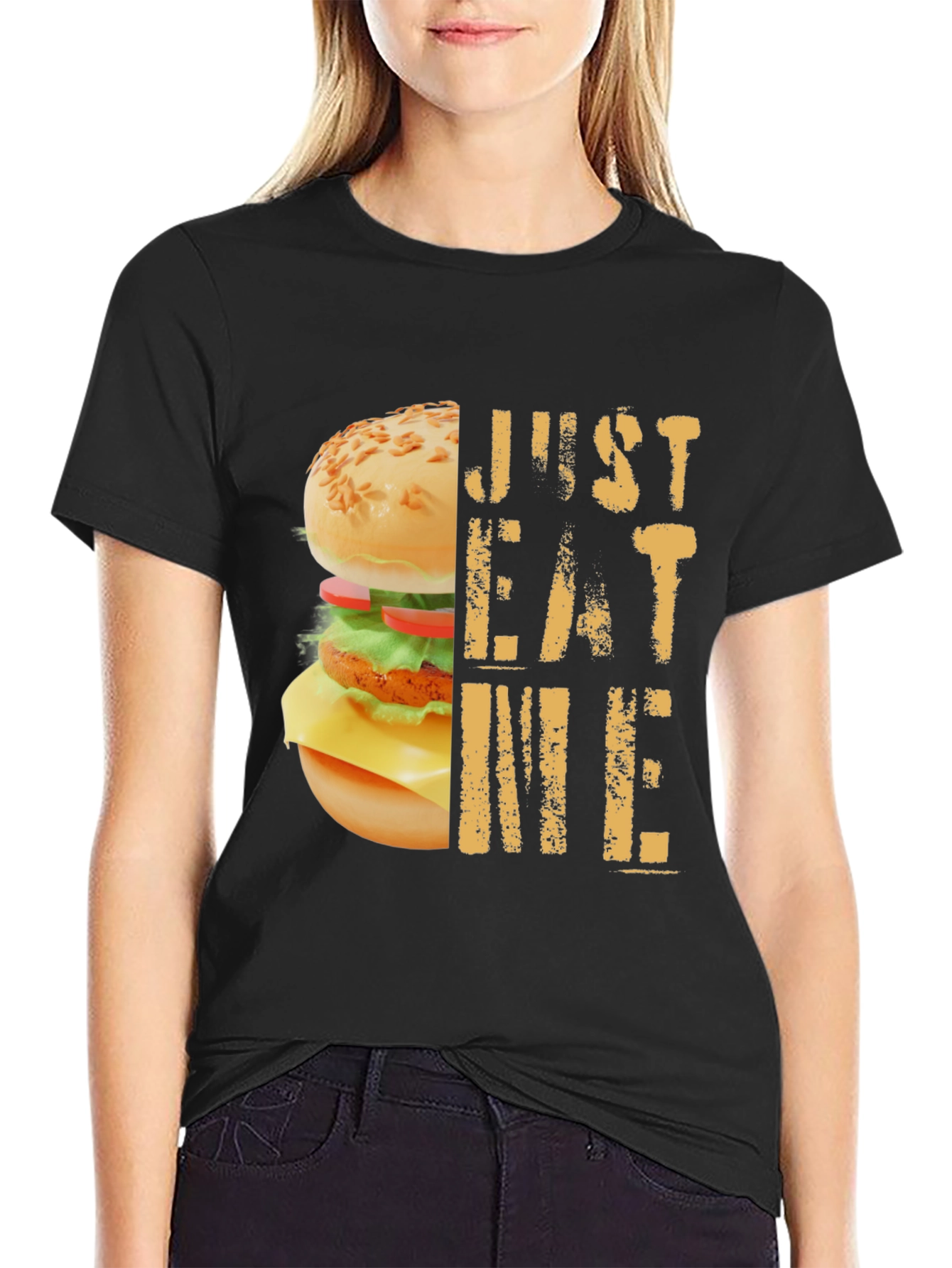 Just Eat Me Burger Graphic T-Shirt