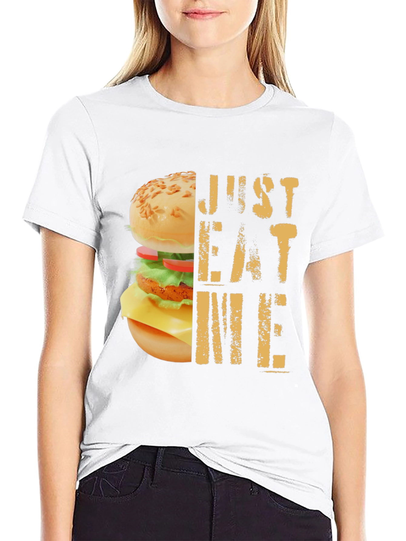Just Eat Me Burger Graphic T-Shirt