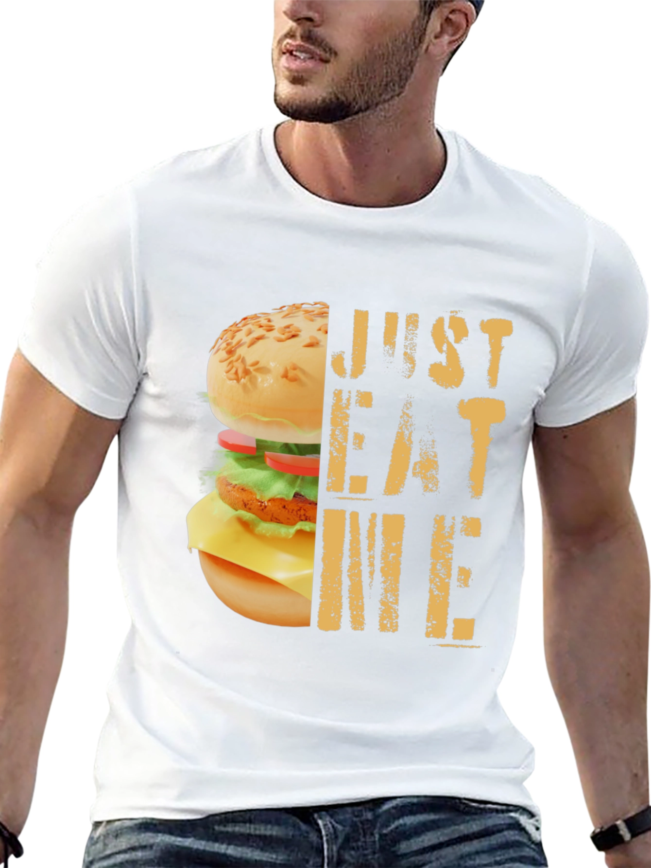 Just Eat Me Burger Graphic T-Shirt