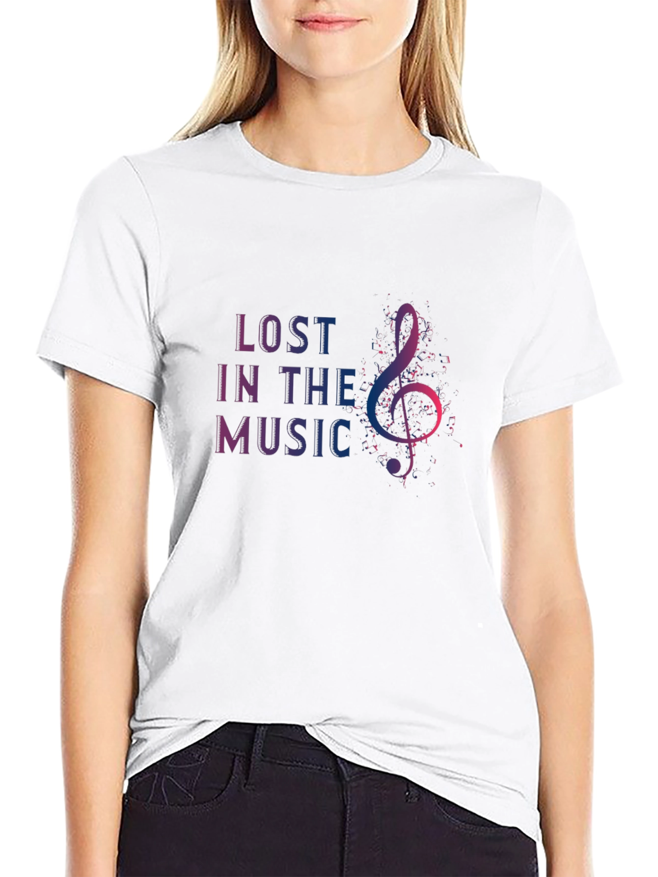 Lost In The Music Graphic T-Shirt