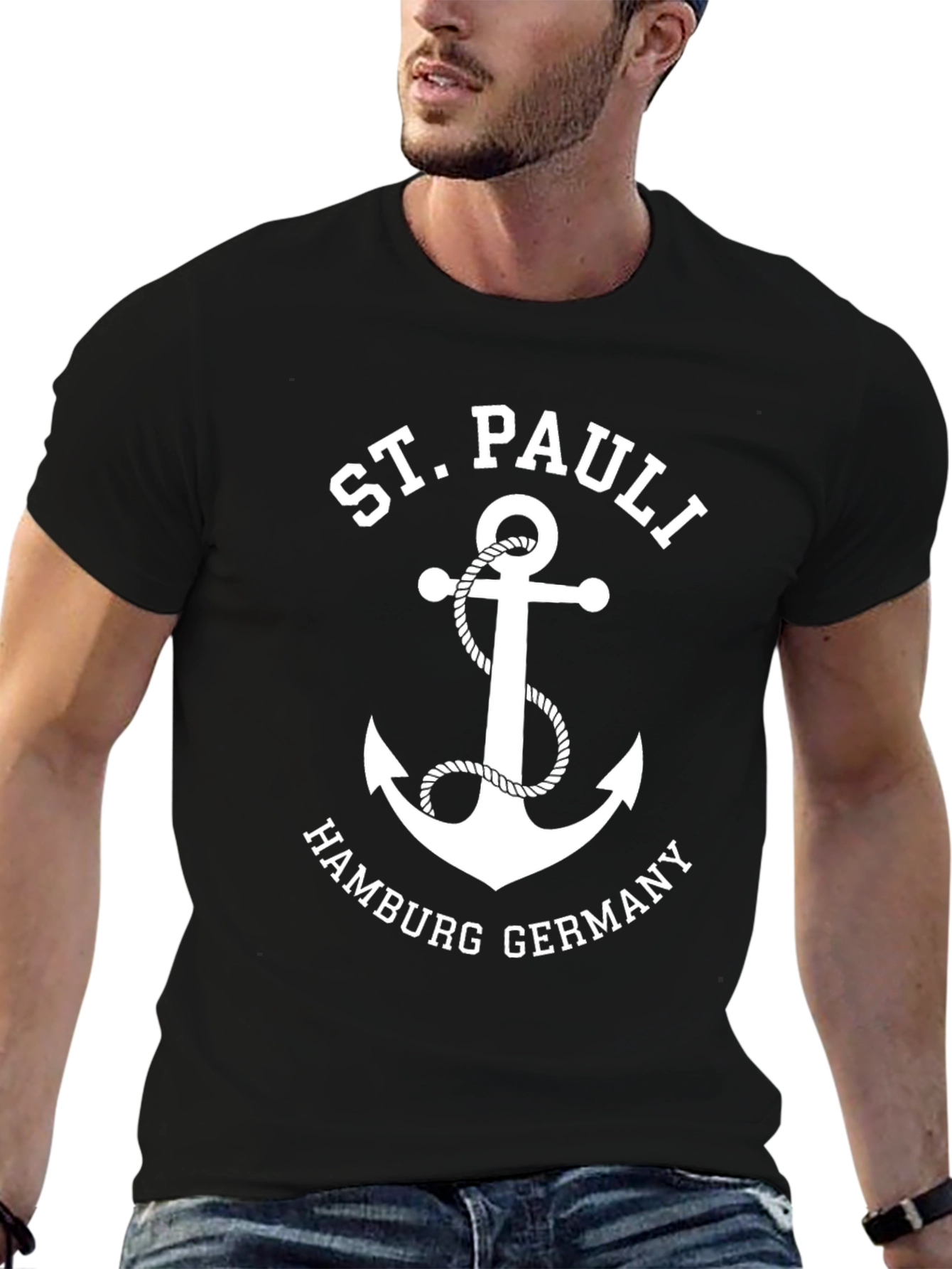 St. Pauli Hamburg Germany Anchor T-Shirt