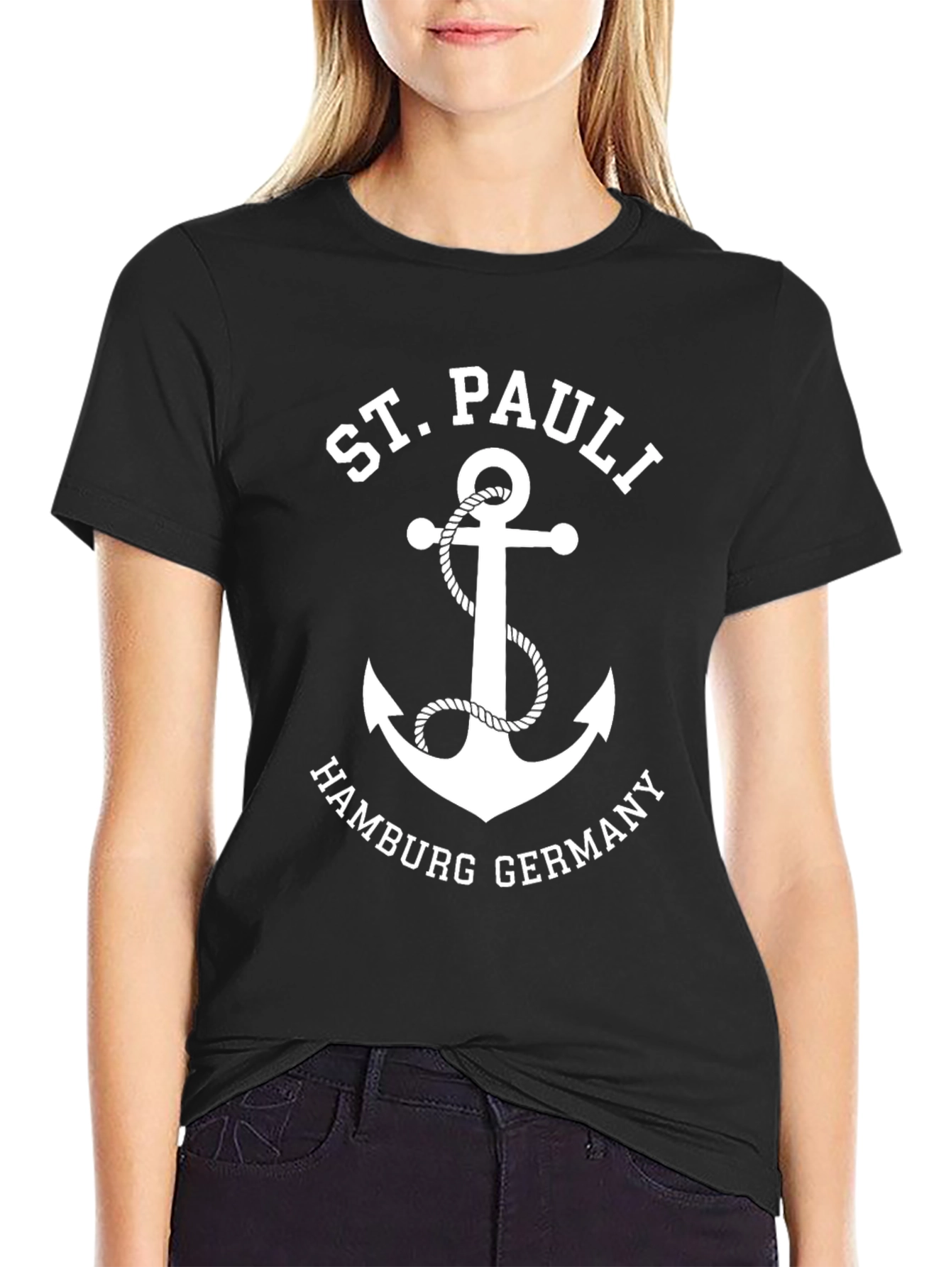 St. Pauli Hamburg Germany Anchor T-Shirt