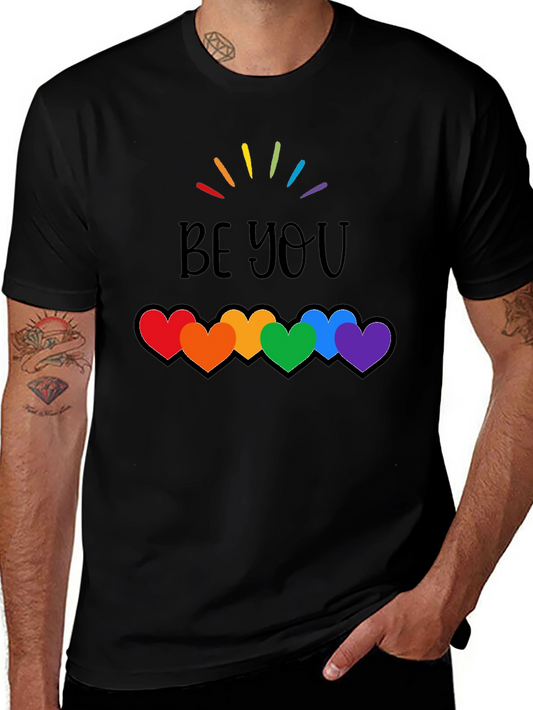 Be You Rainbow Hearts Pride T-Shirt