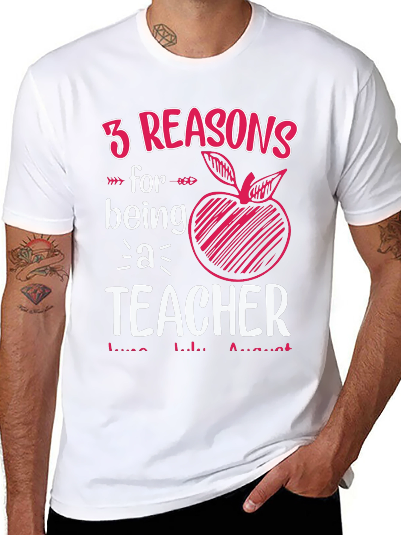 3 Reasons Teacher Graphic Tee