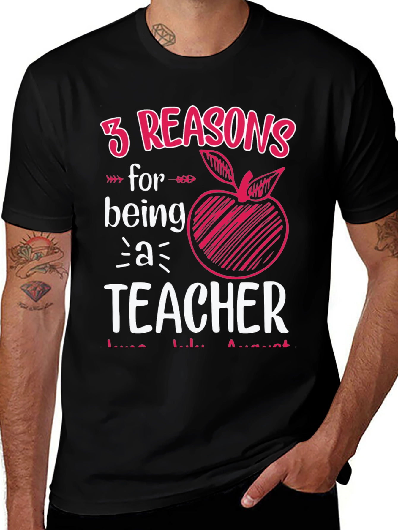 3 Reasons Teacher Graphic Tee