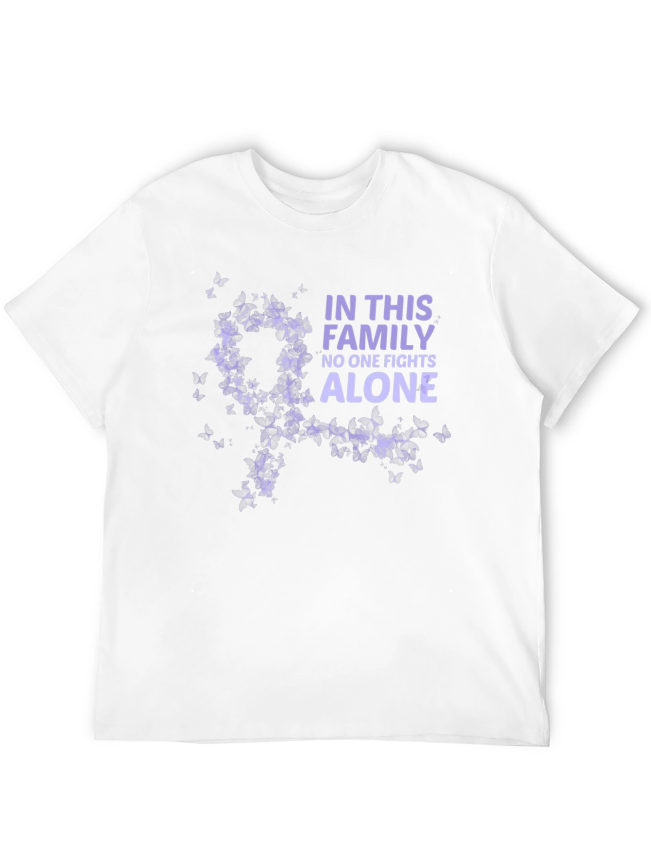 Family Fights Alone Awareness Tee - Black