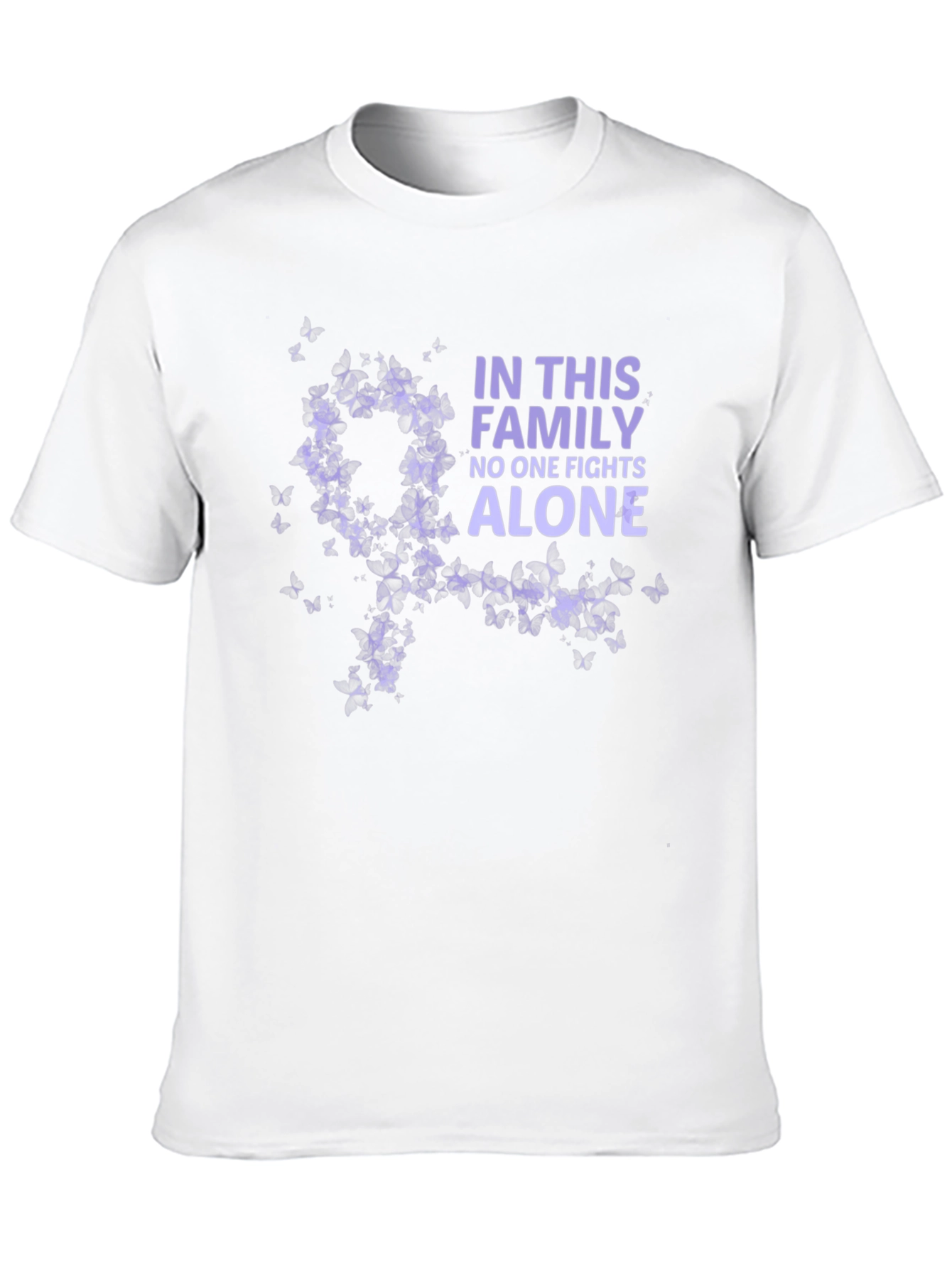 Family Fights Alone Awareness Tee - Black