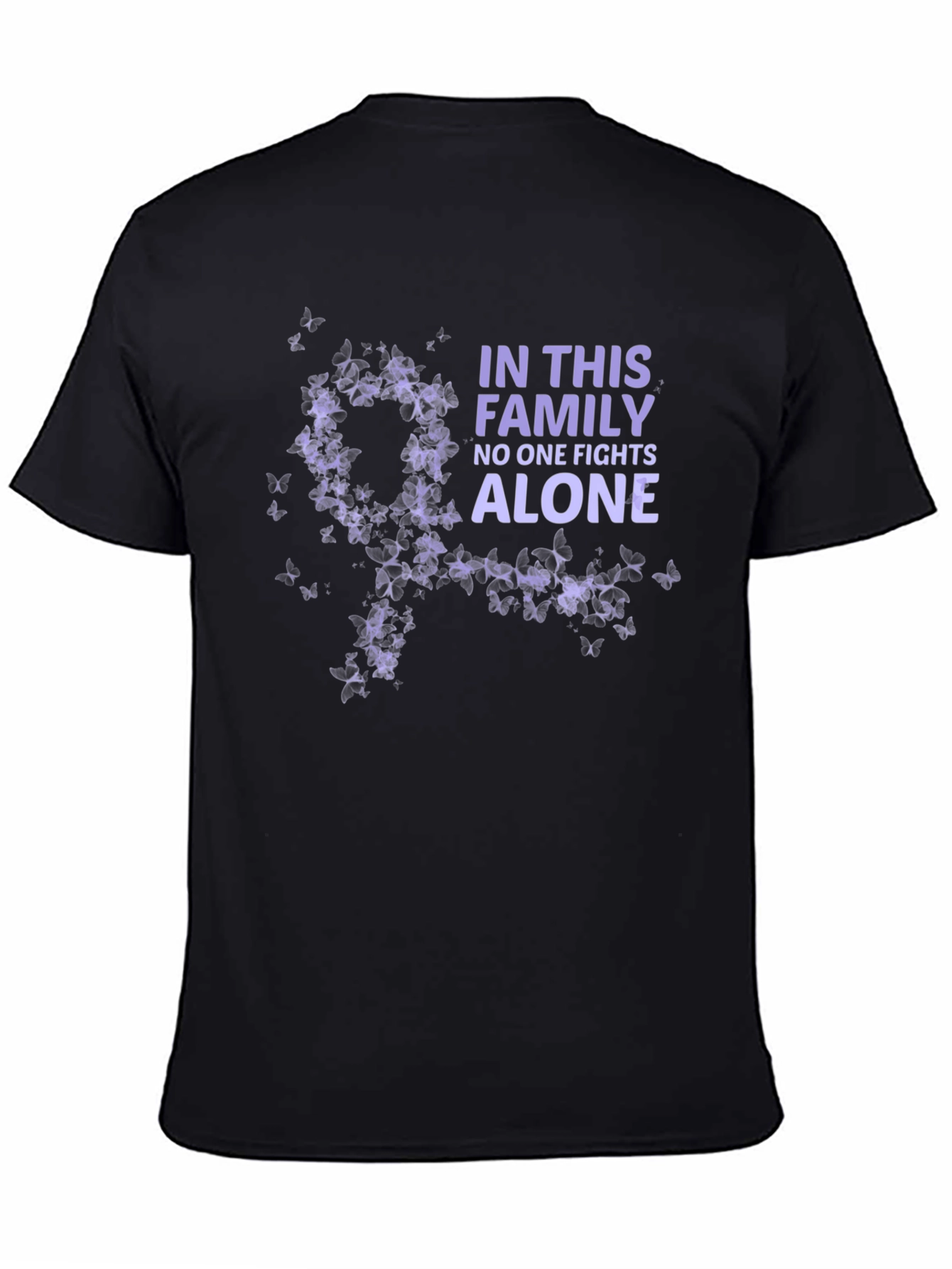 Family Fights Alone Awareness Tee - Black
