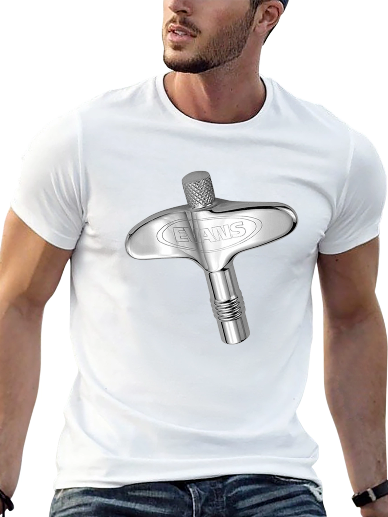 Evans Drum Key Graphic T-Shirt - Musician Apparel