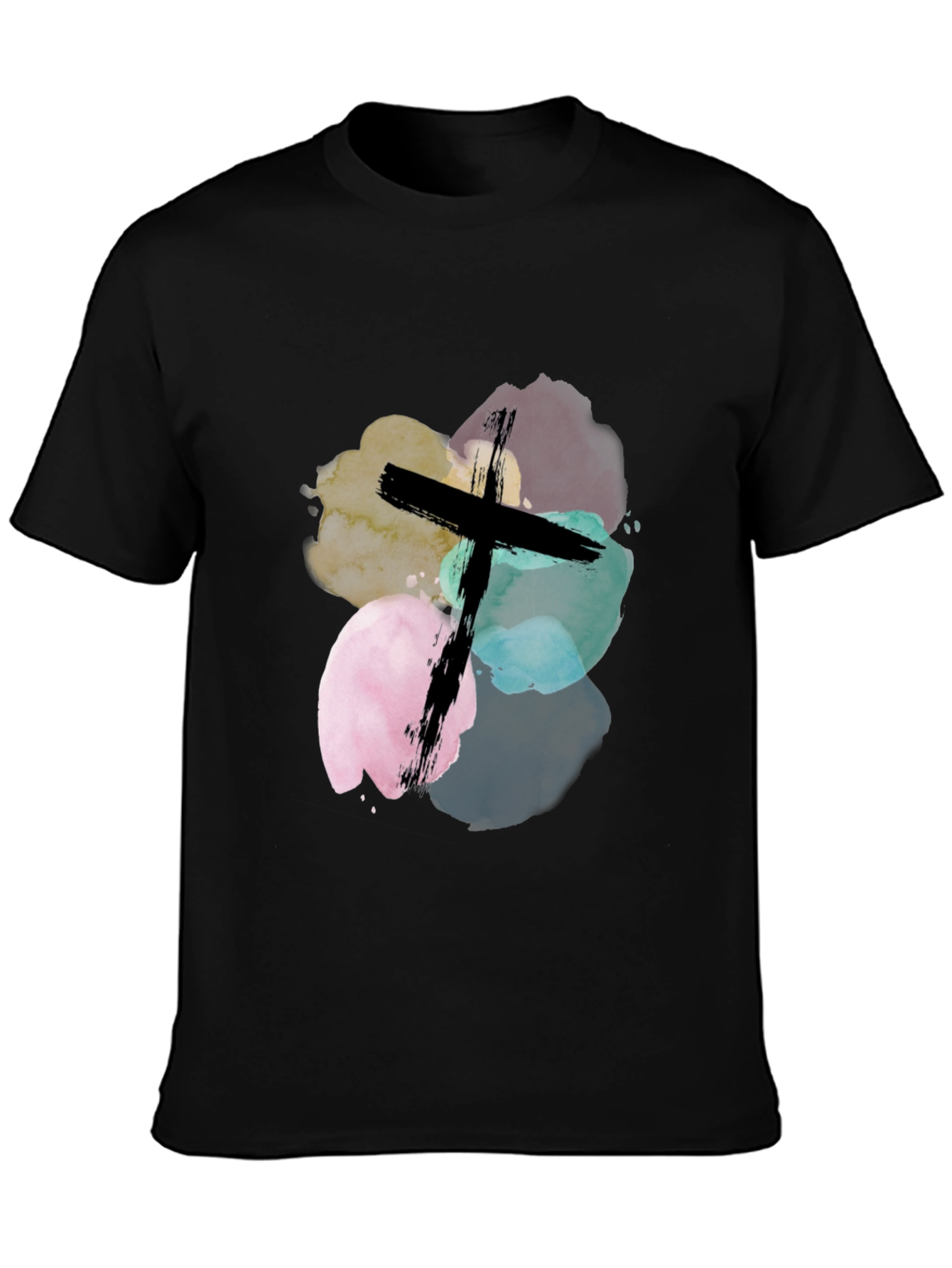 Watercolor Cross Graphic Tee