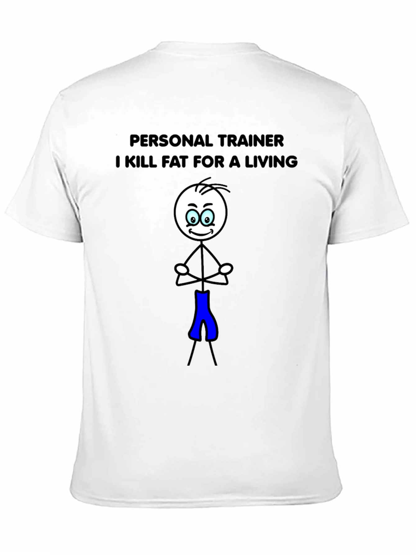 Personal Trainer Stick Figure Graphic T-Shirt