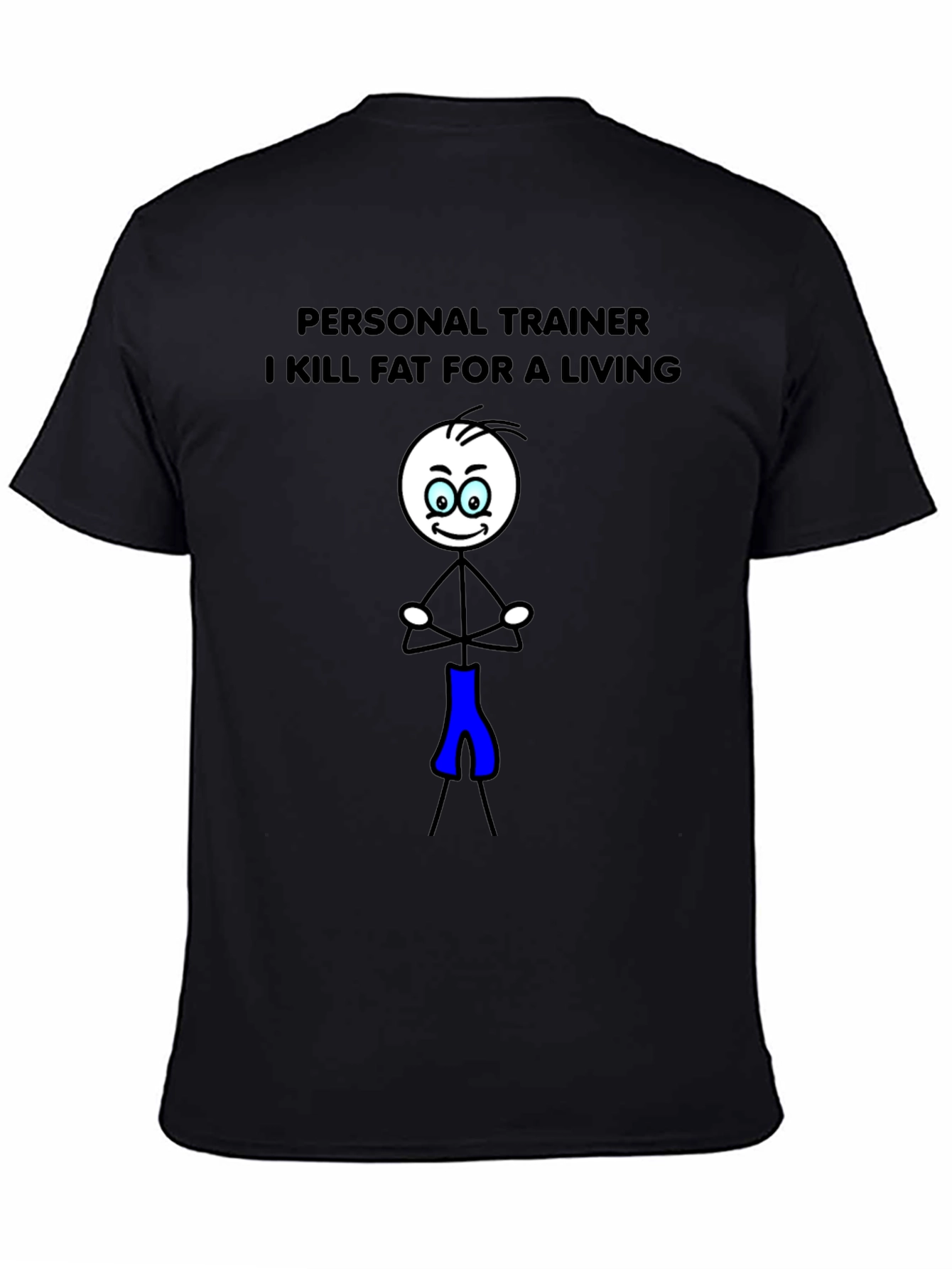 Personal Trainer Stick Figure Graphic T-Shirt