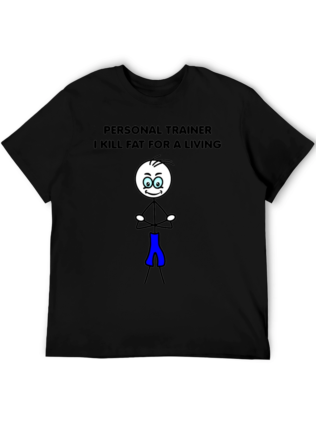 Personal Trainer Stick Figure Graphic T-Shirt