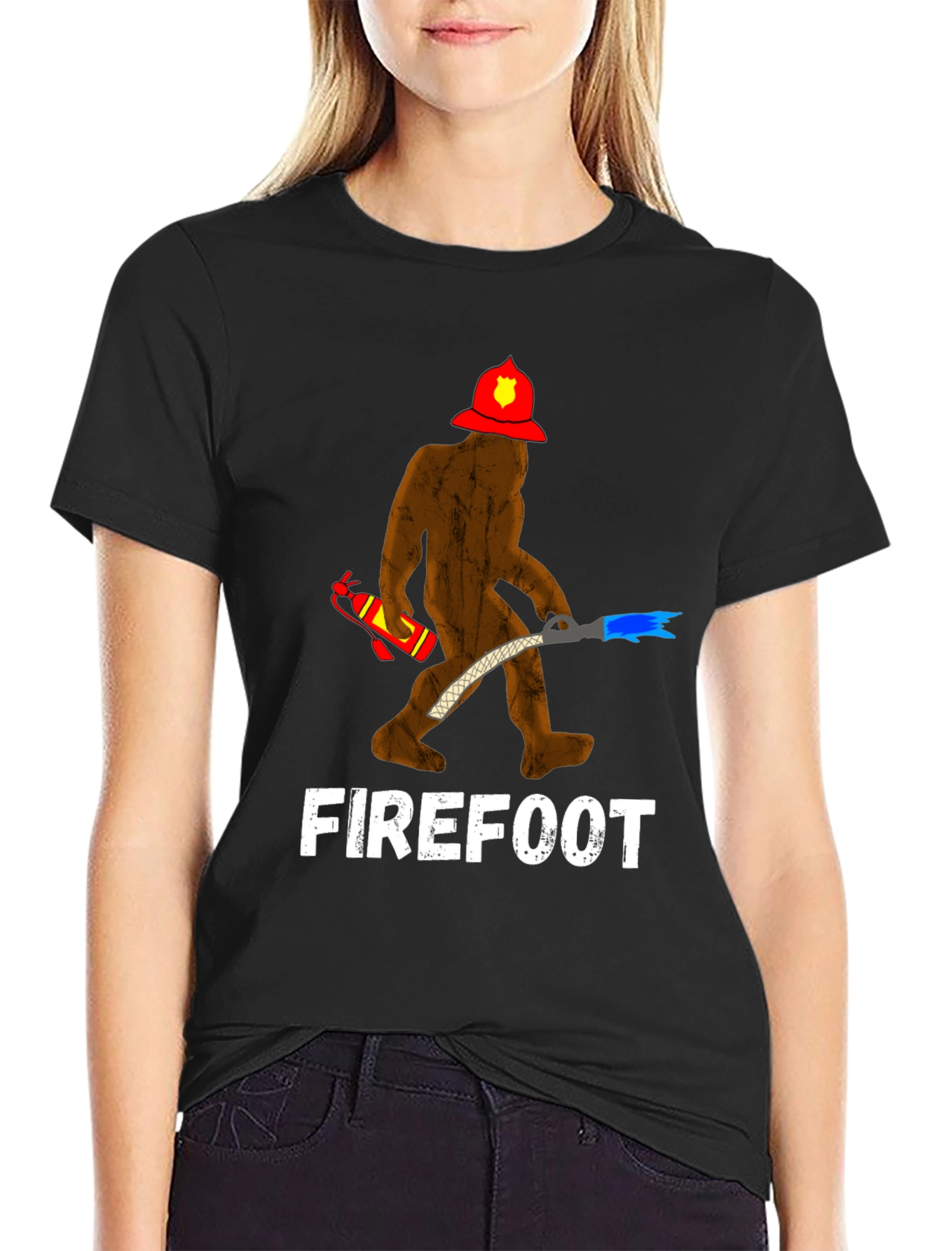 Firefoot Bigfoot Firefighter T-Shirt