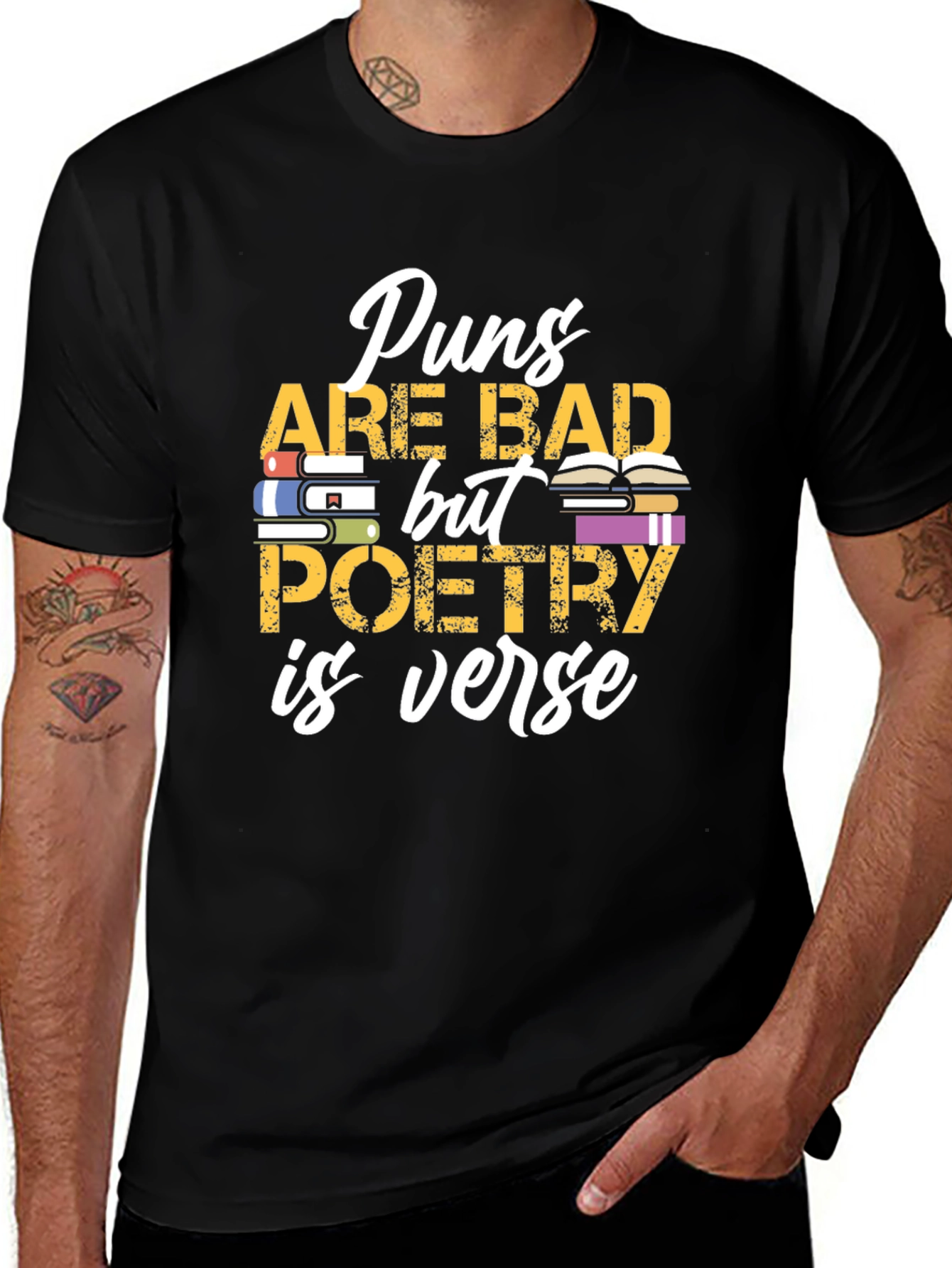 Puns Are Bad Poetry is Verse Graphic T-Shirt