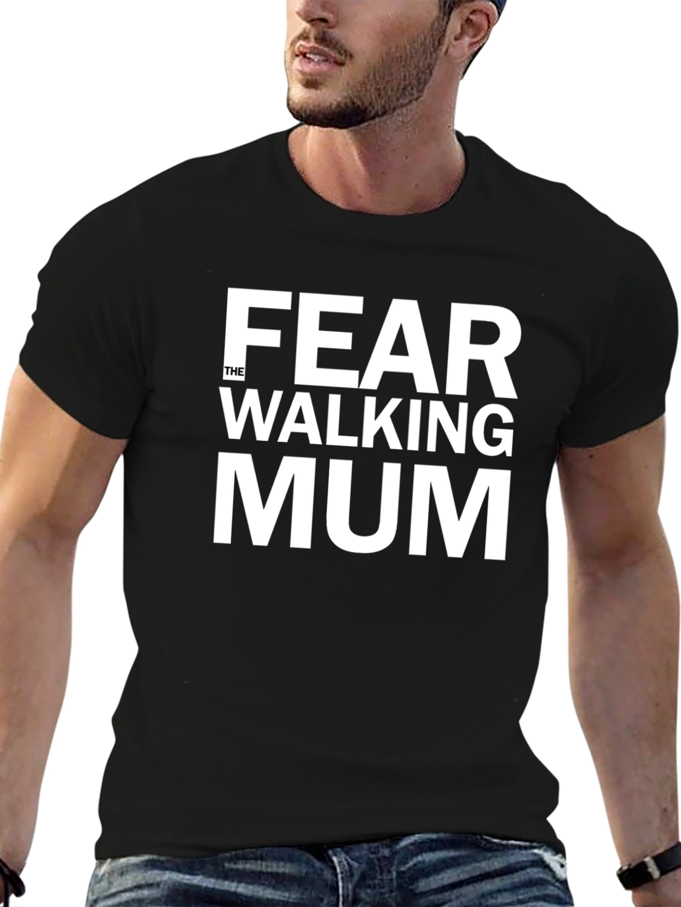Fear The Walking Mum Black T-Shirt