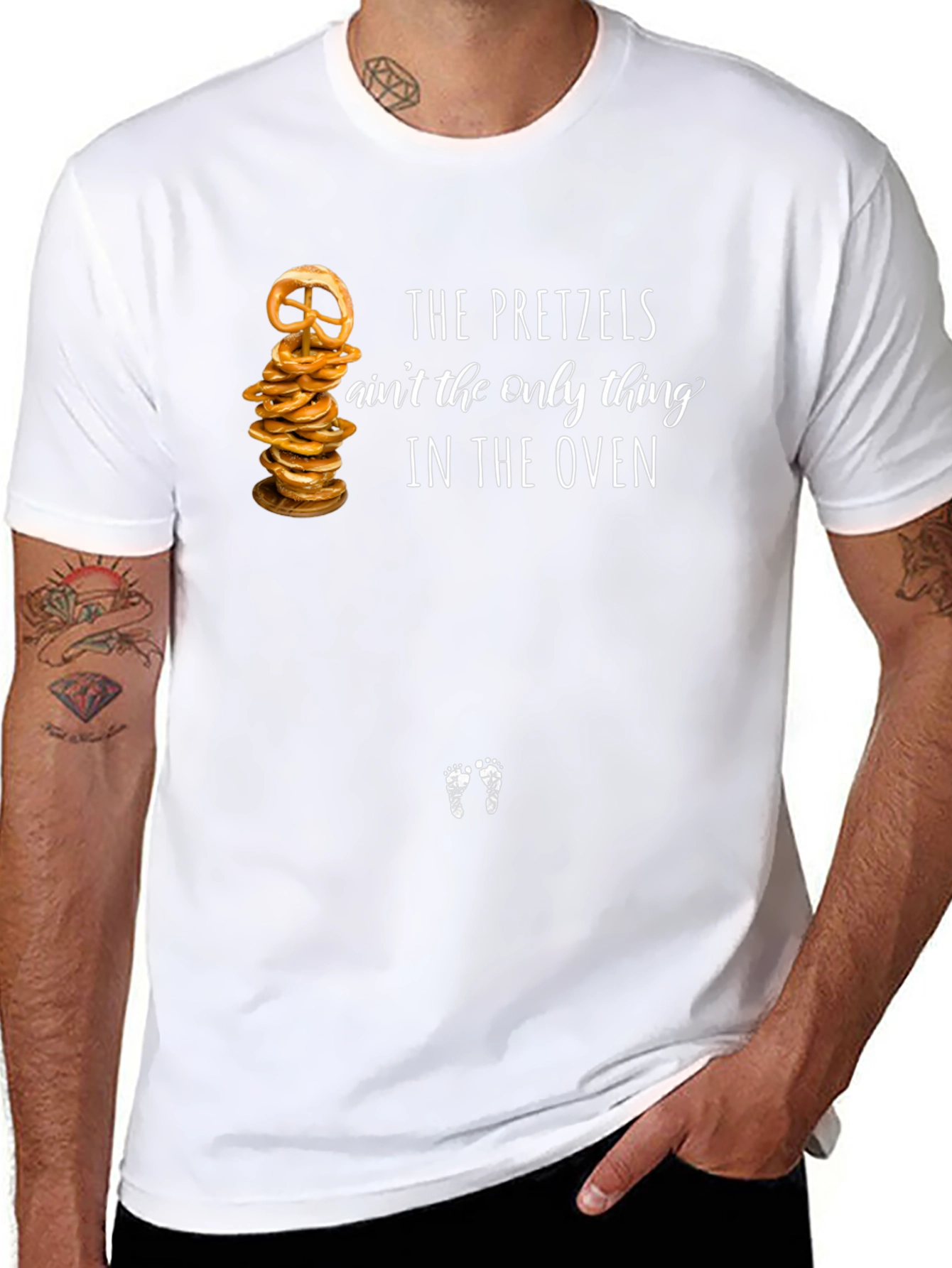 Funny Pregnancy Announcement Pretzel T-Shirt