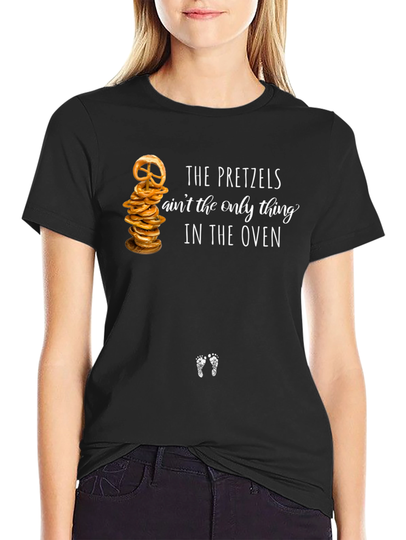 Funny Pregnancy Announcement Pretzel T-Shirt