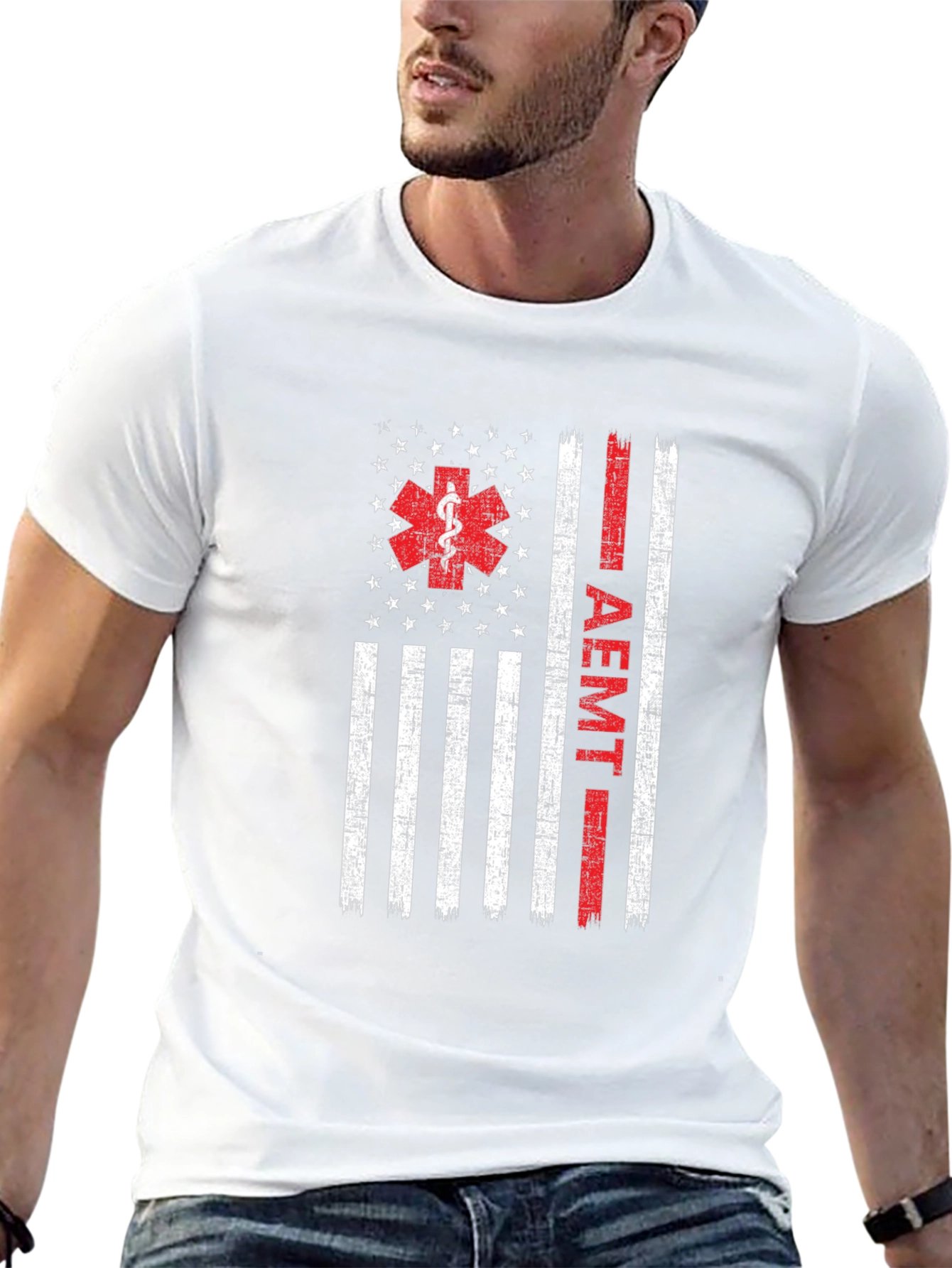AEMT Flag Graphic T-Shirt - First Responder Apparel