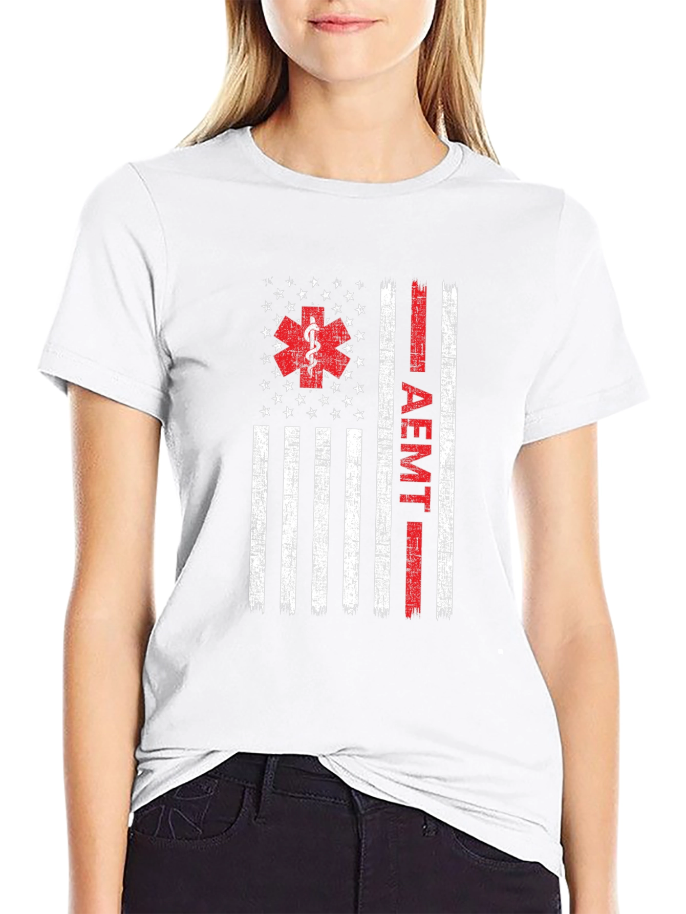 AEMT Flag Graphic T-Shirt - First Responder Apparel