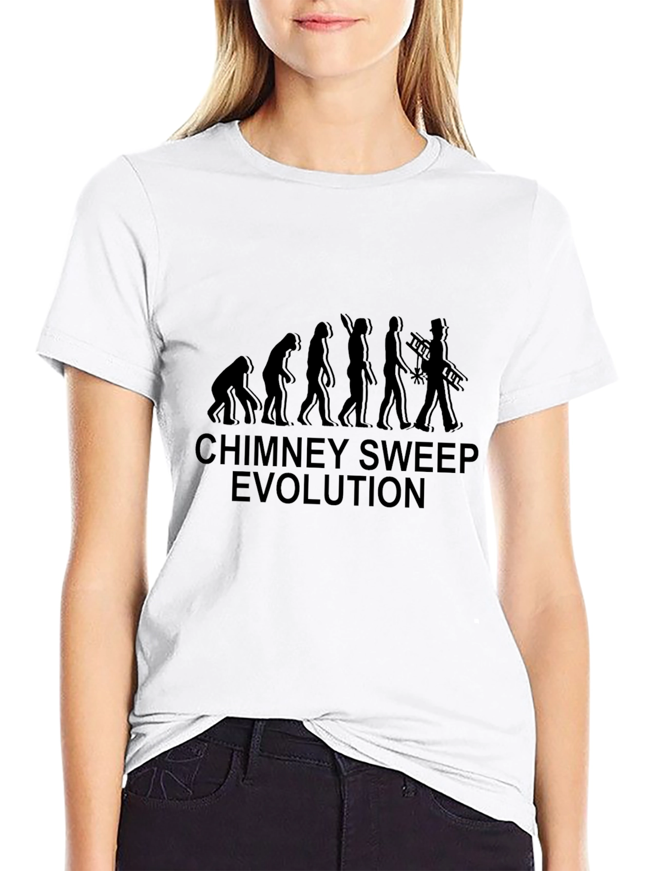 Chimney Sweep Evolution Graphic Tee - Black